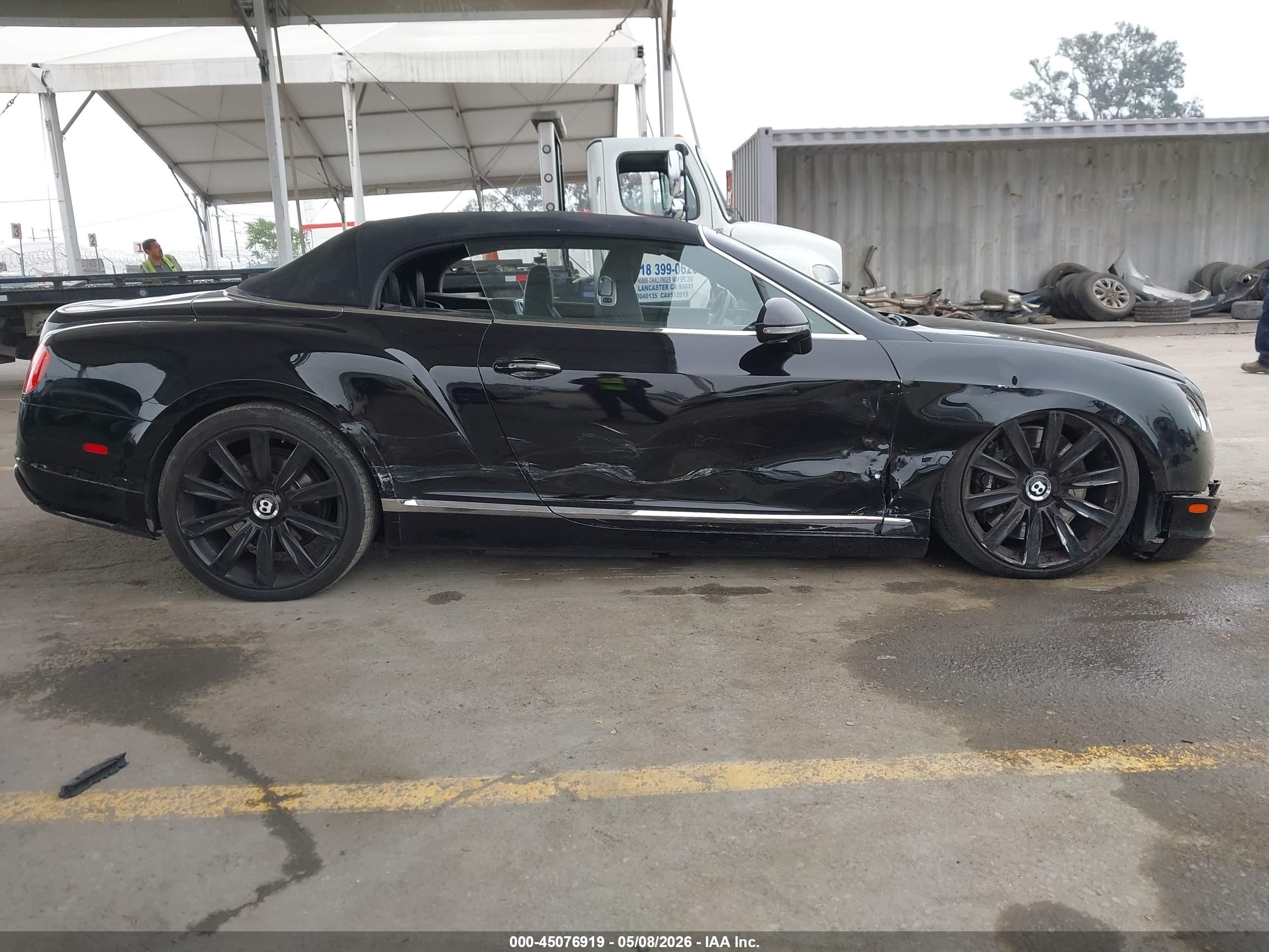2013 Bentley Continental Gtc   Черный vin: SCBGR3ZAXDC080271