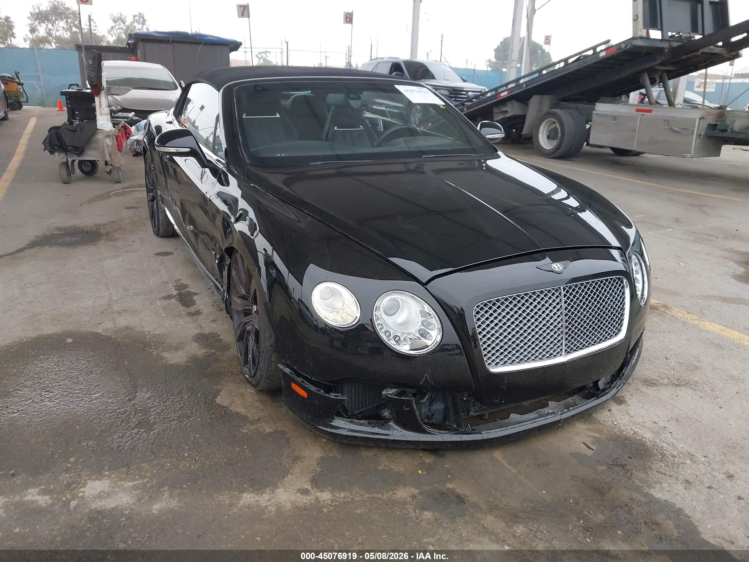 2013 Bentley Continental Gtc   Черный vin: SCBGR3ZAXDC080271