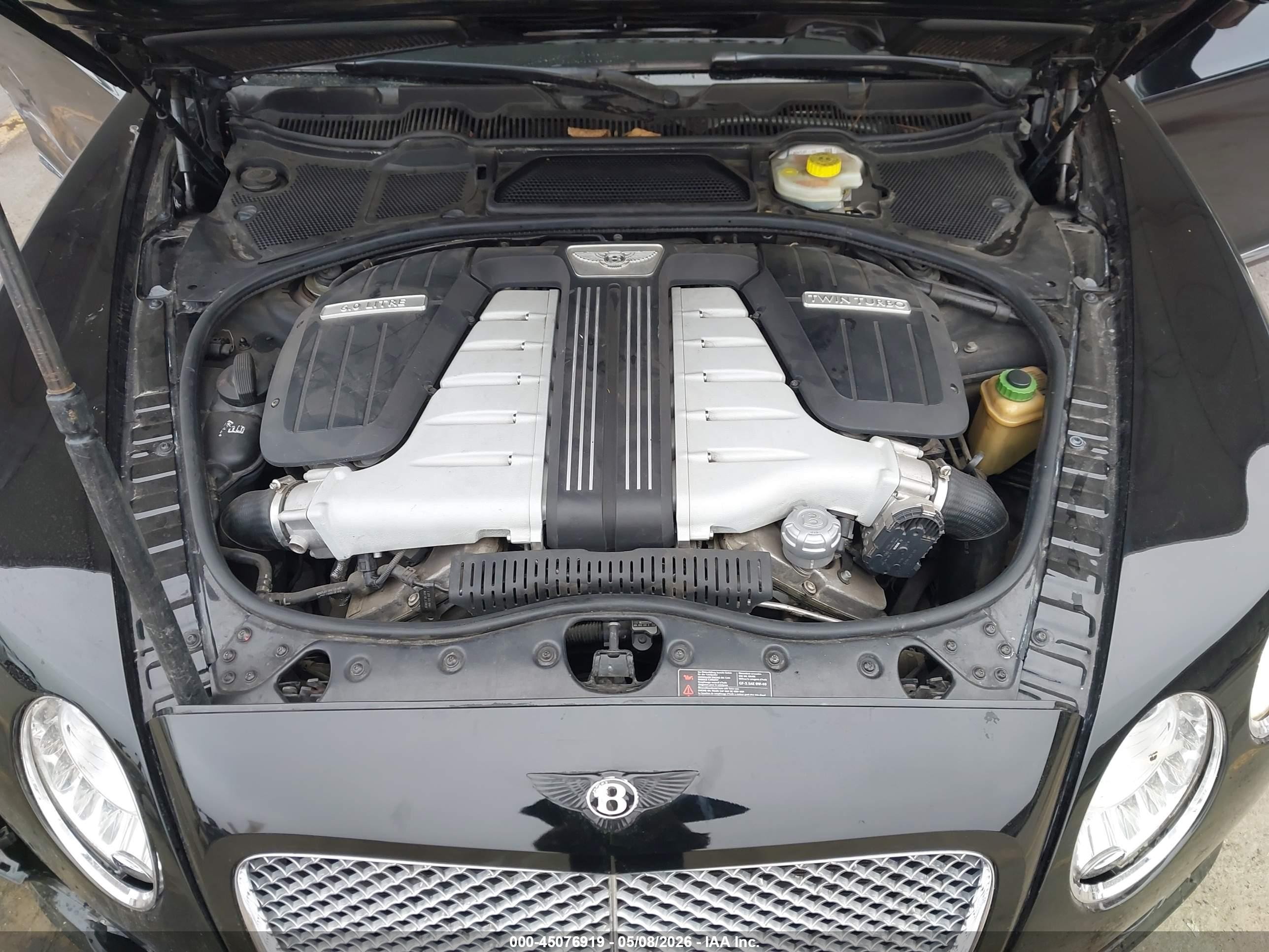 2013 Bentley Continental Gtc   Черный vin: SCBGR3ZAXDC080271