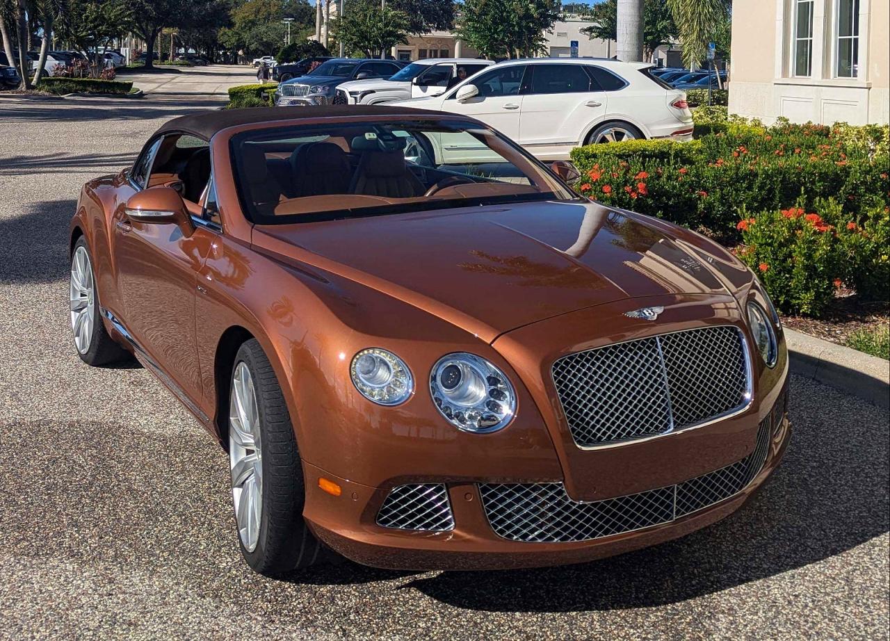 2015 Bentley Continental Gtc Beige vin: SCBGU3ZA1FC045751