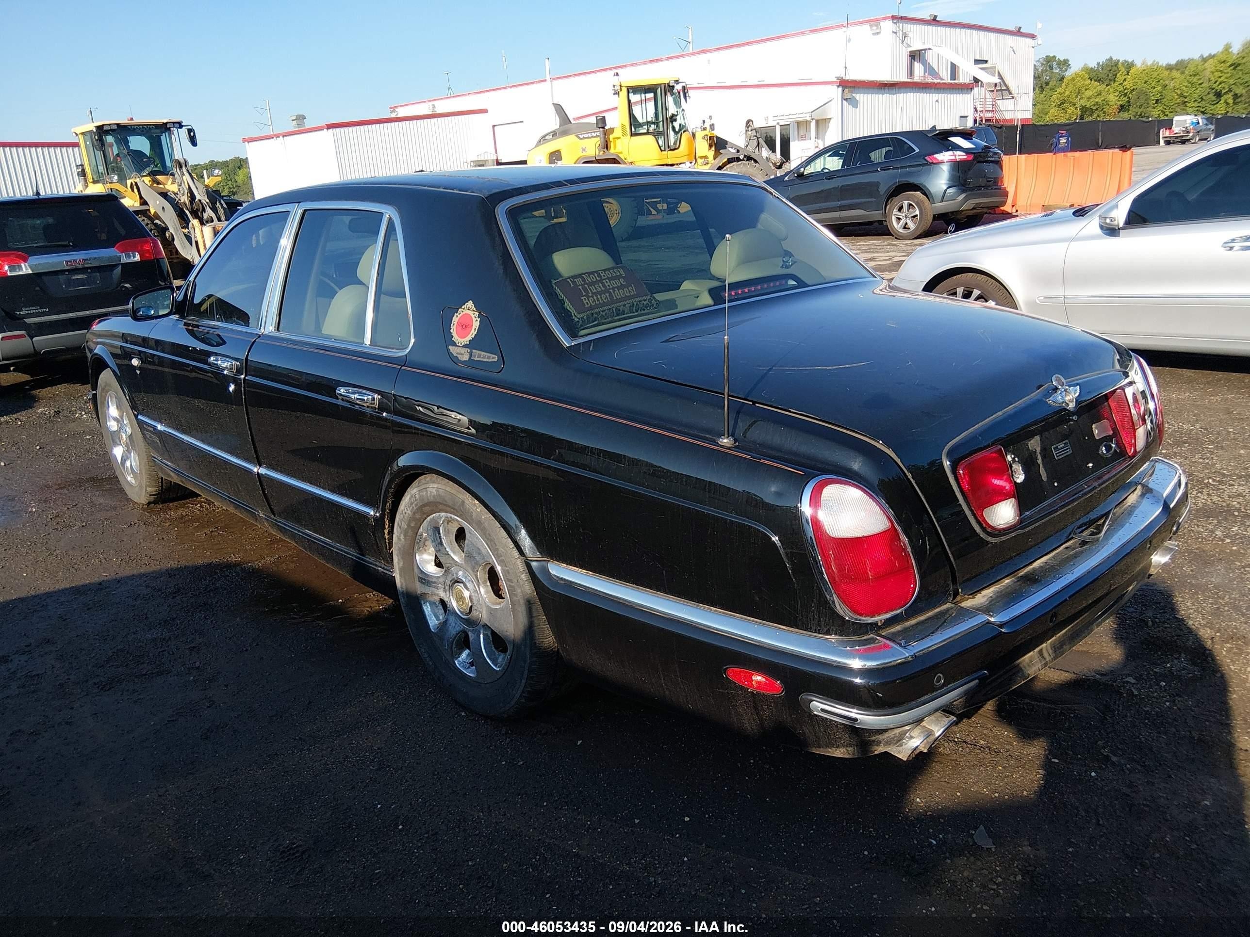 2001 Bentley Arnage   Black vin: SCBLC31E91CX06208