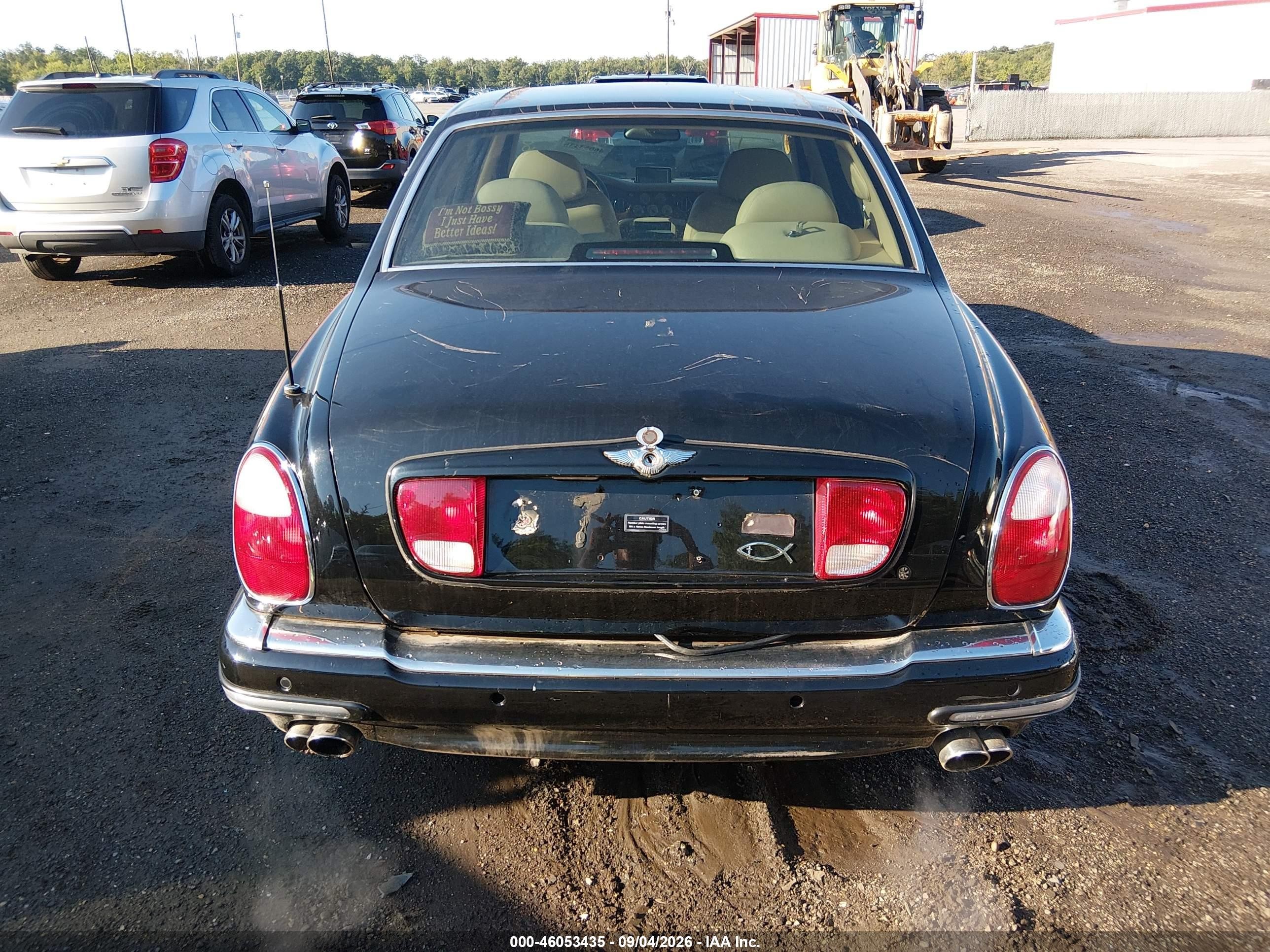2001 Bentley Arnage   Black vin: SCBLC31E91CX06208
