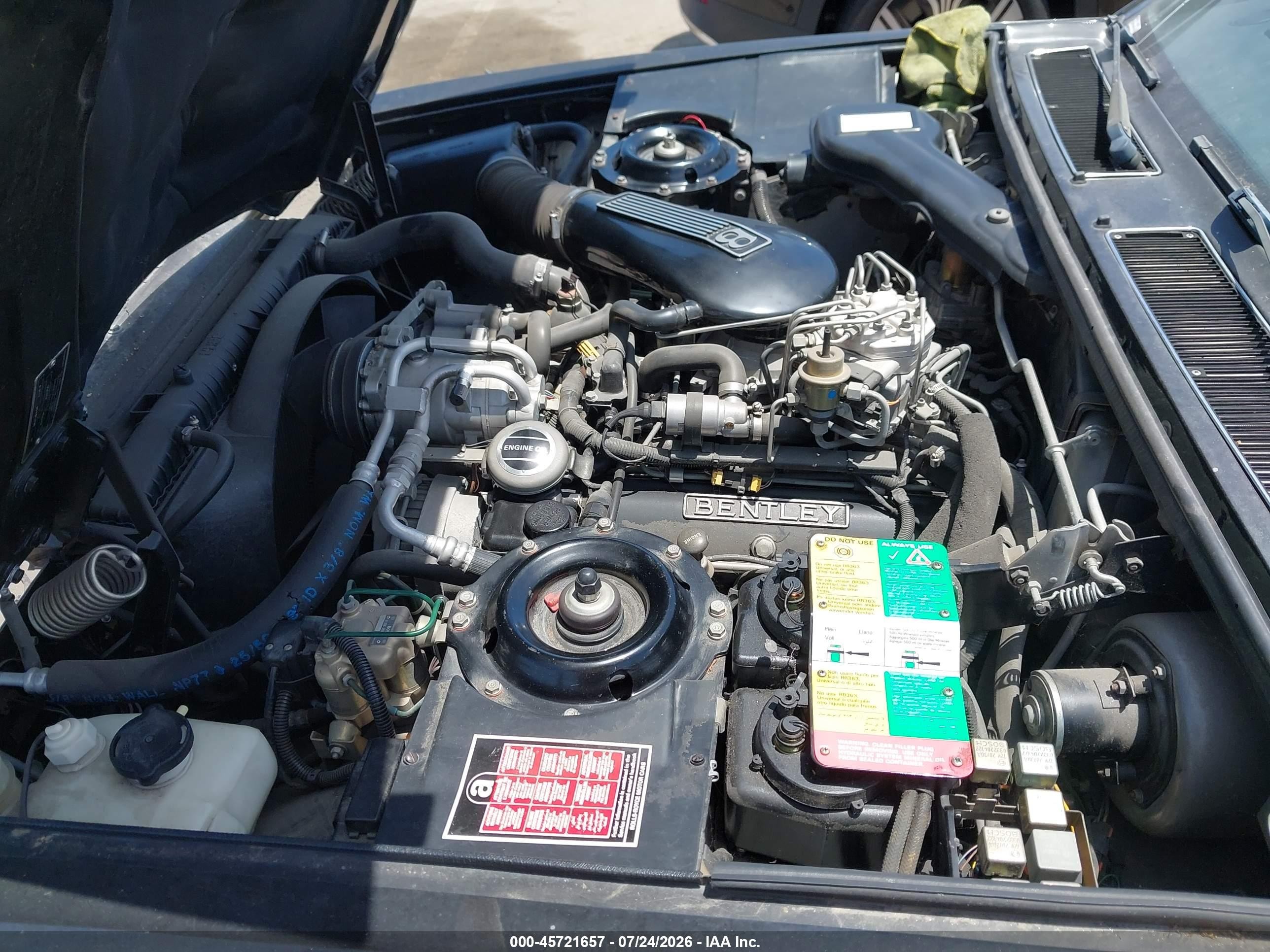 1991 Bentley Eight Black vin: SCBZE02D7MCX33842