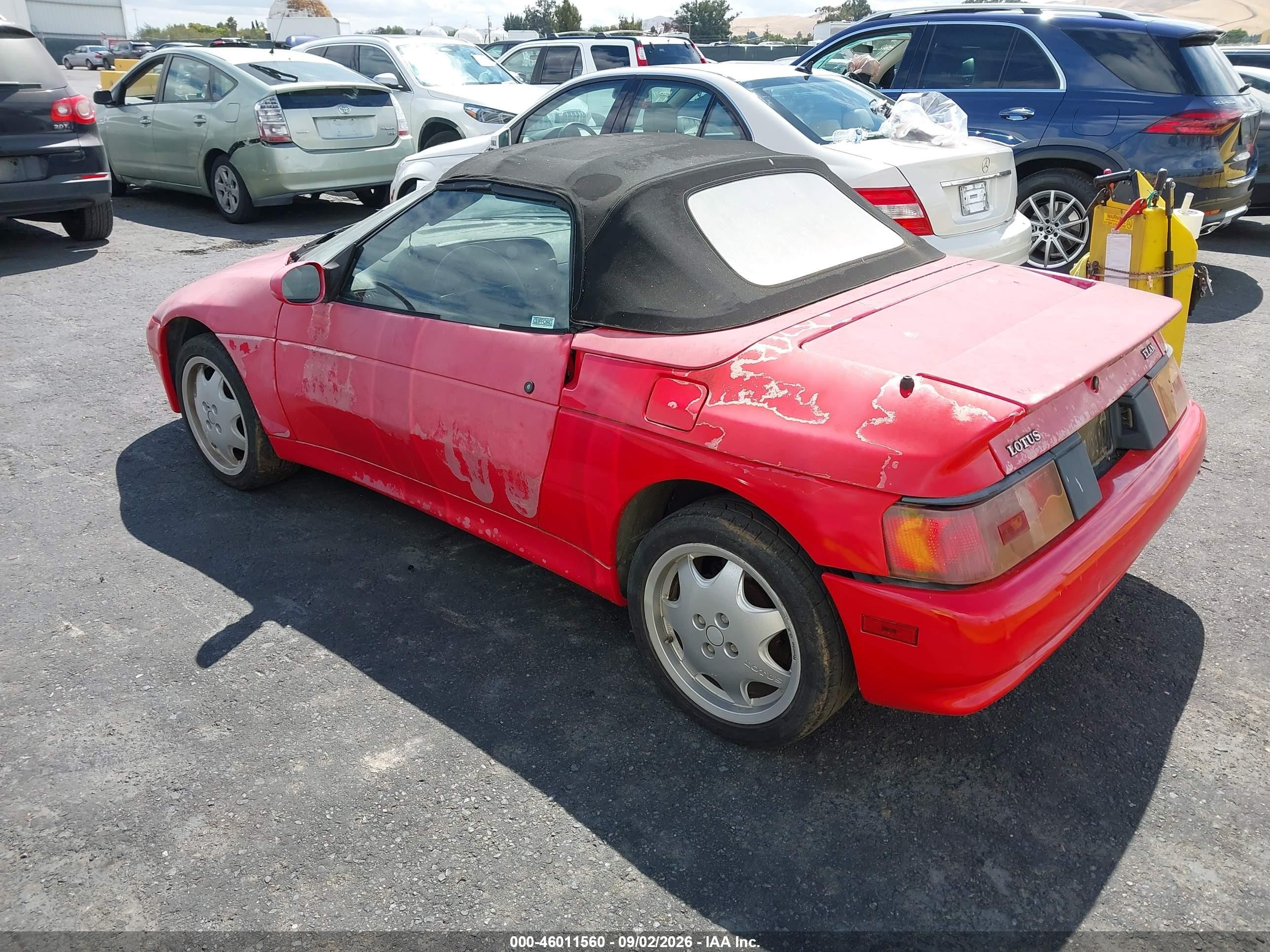 1991 Lotus Elan Se Red vin: SCCGA36B0MHF37398
