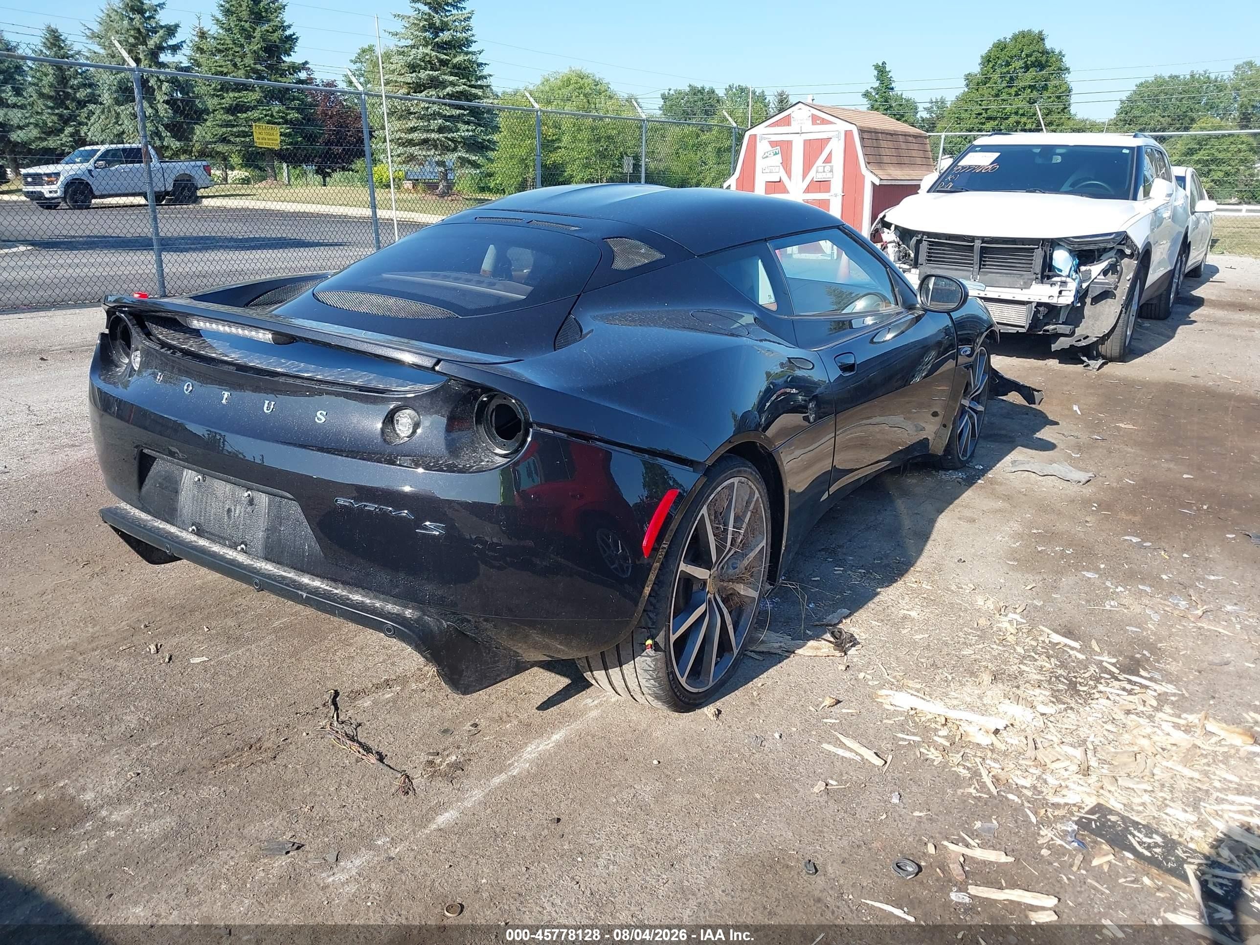2014 Lotus Evora S 2+2 Black vin: SCCLMDSU8EHA10035