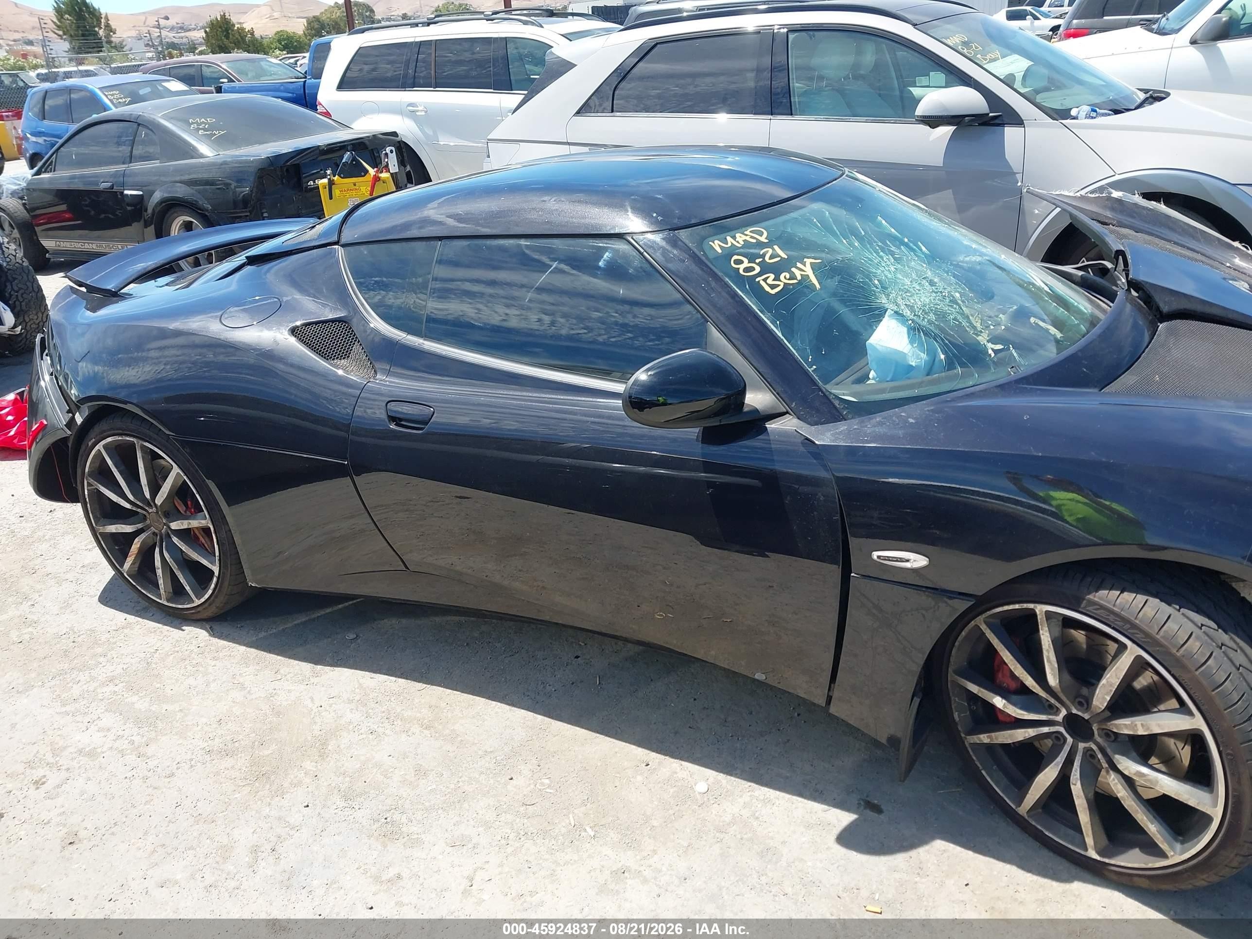 2014 Lotus Evora S 2+2 Black vin: SCCLMDSU8EHA10293