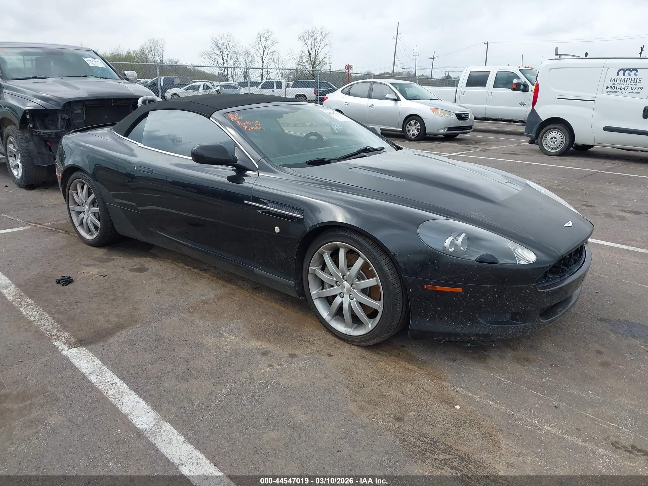 2006 Aston Martin Db9 Volante Черный vin: SCFAD02A06GB05902