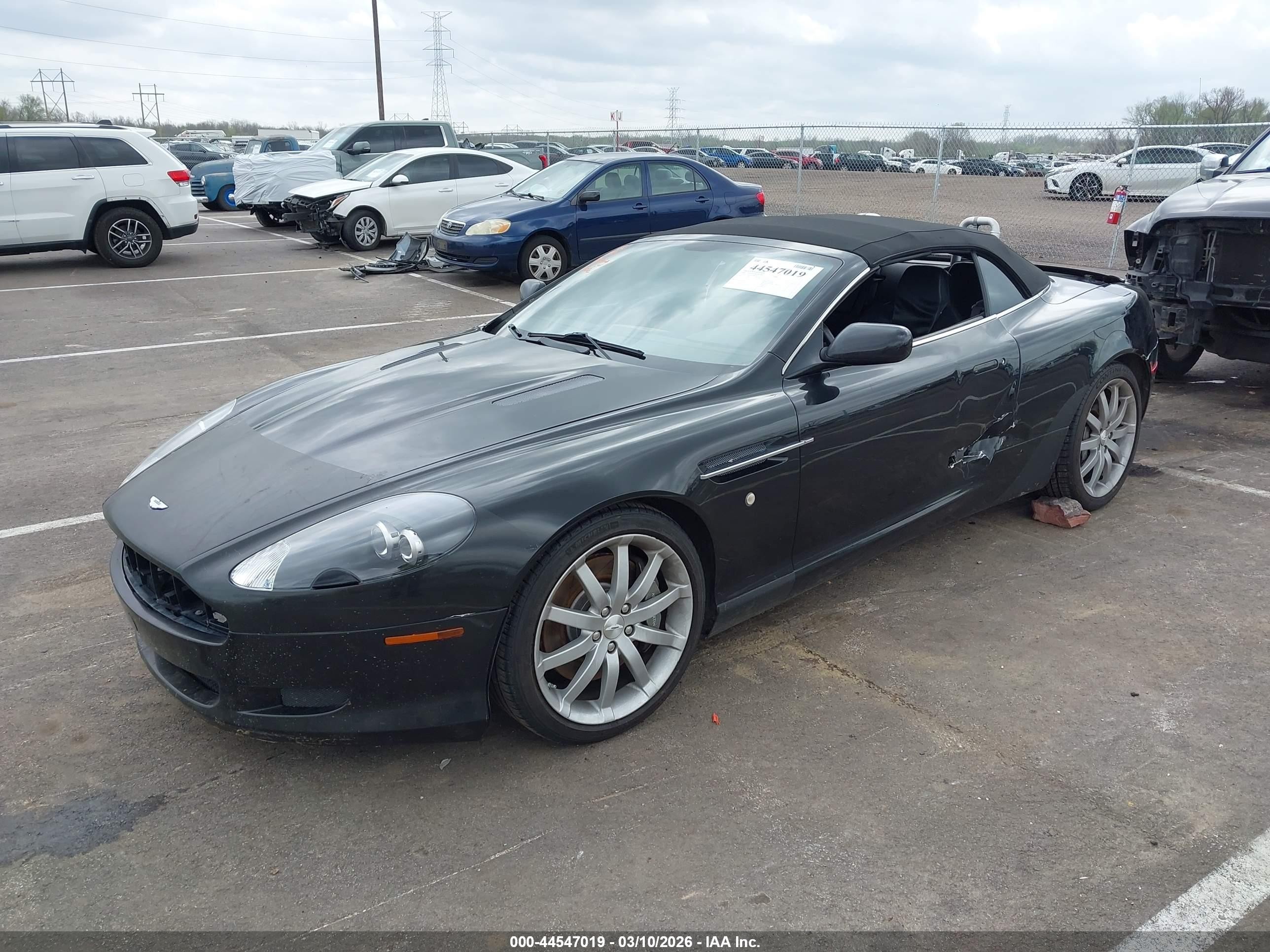 2006 Aston Martin Db9 Volante Черный vin: SCFAD02A06GB05902