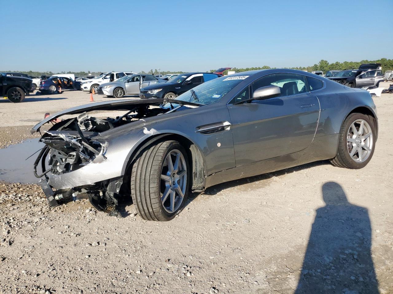 2008 Aston Martin V8 Vantage Gray vin: SCFBF03B38GC09910