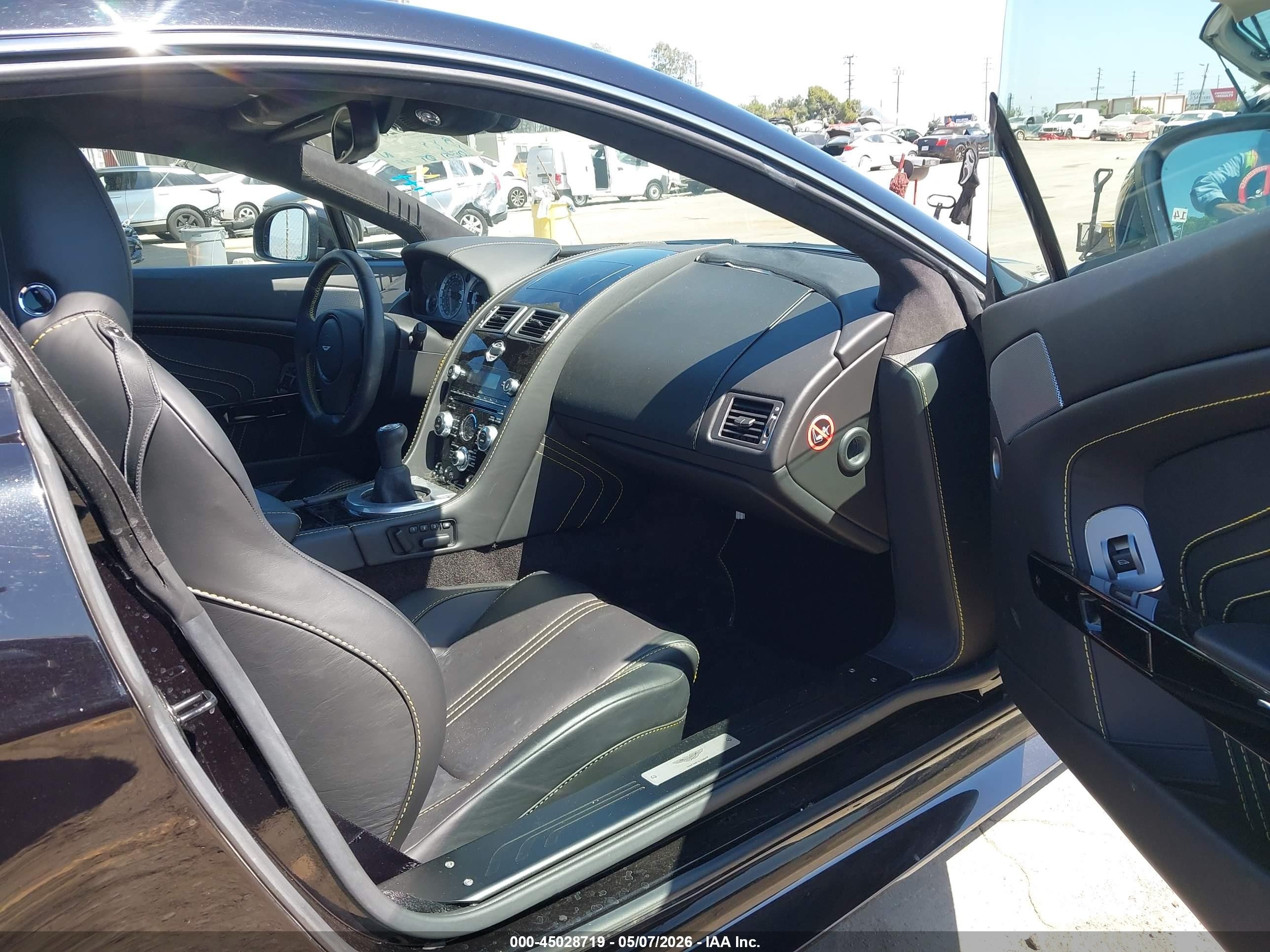 2013 Aston Martin V8 Vantage S Черный vin: SCFEBBDL8DGC17765