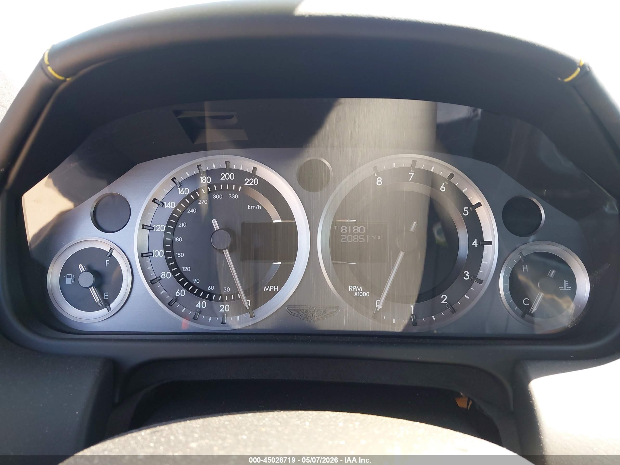 2013 Aston Martin V8 Vantage S Черный vin: SCFEBBDL8DGC17765
