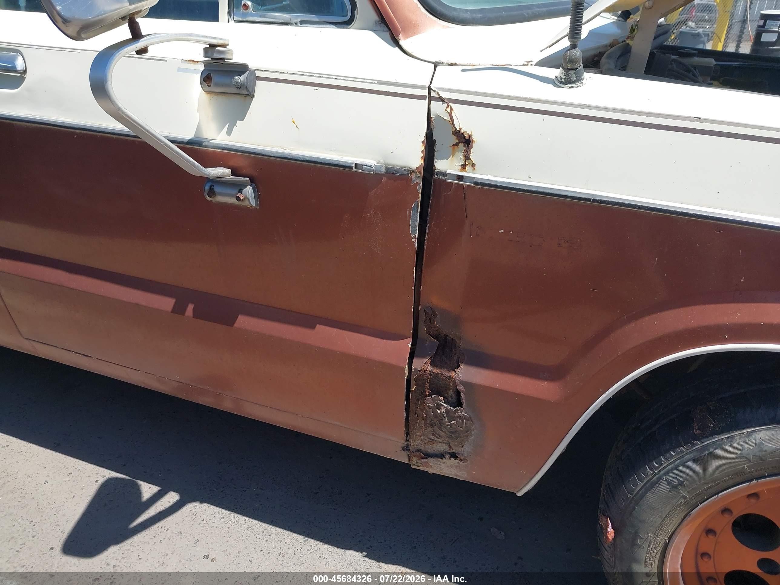 1980 Ford Courier Brown vin: SGTBXB84245