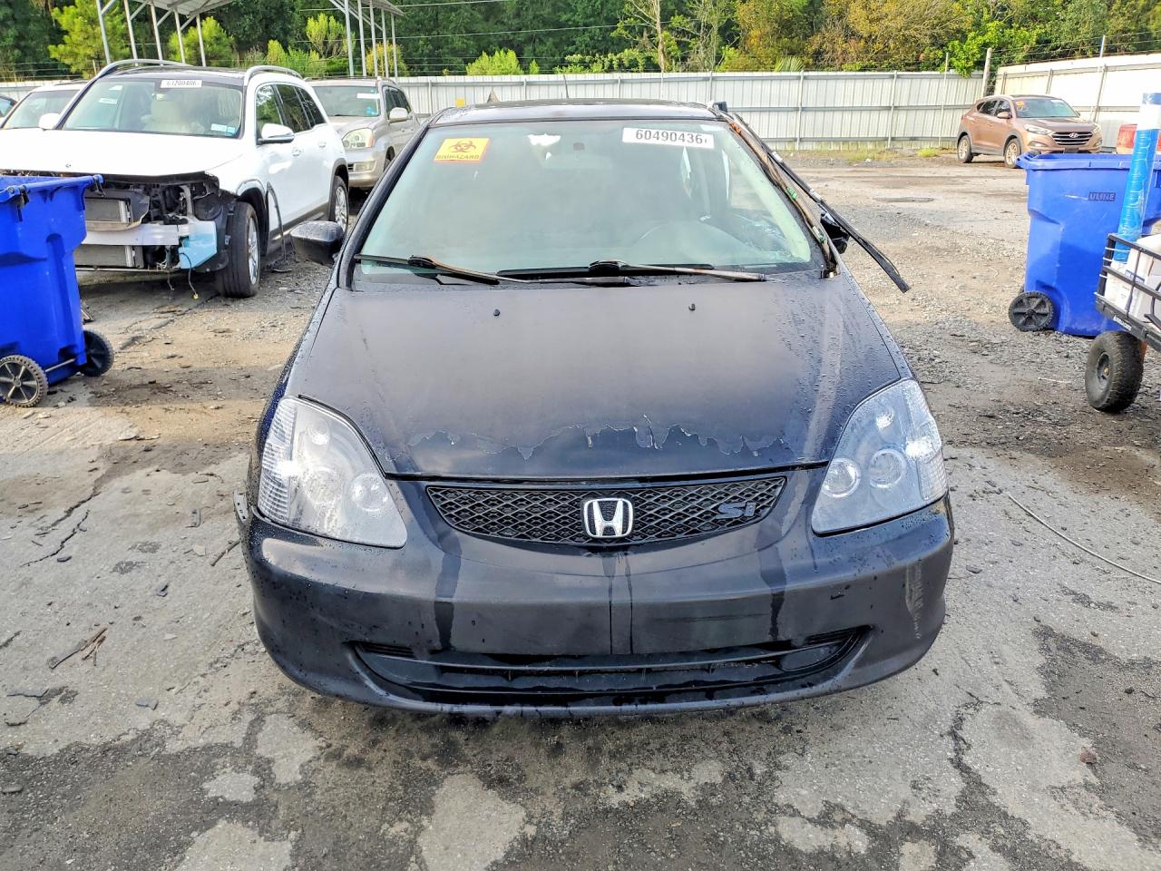 2002 Honda Civic Si Black vin: SHHEP33502U301557