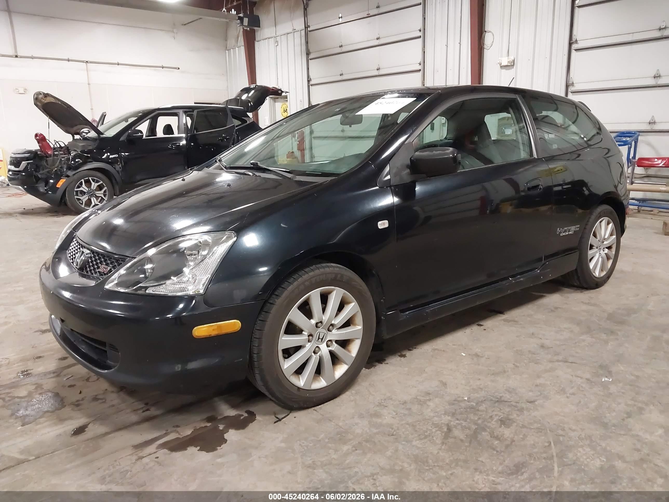 2004 Honda Civic Si Черный vin: SHHEP33504U504368