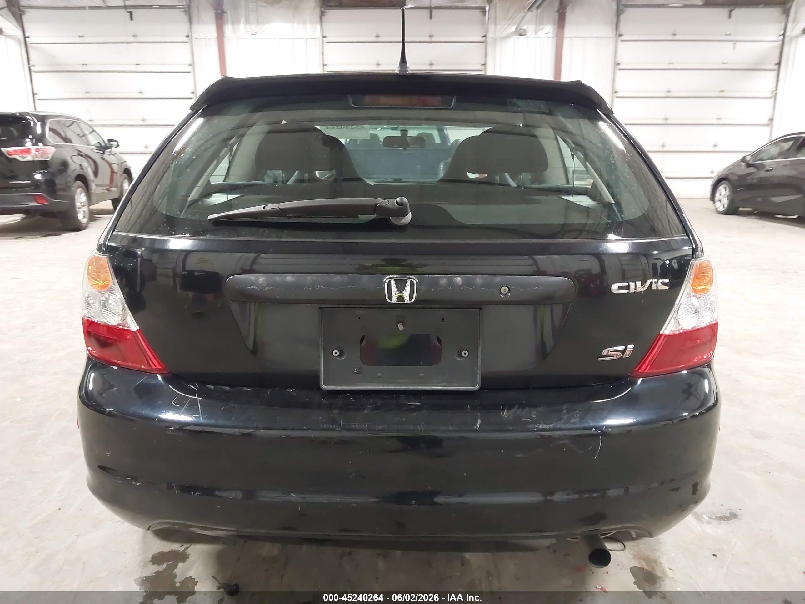 2004 Honda Civic Si Черный vin: SHHEP33504U504368