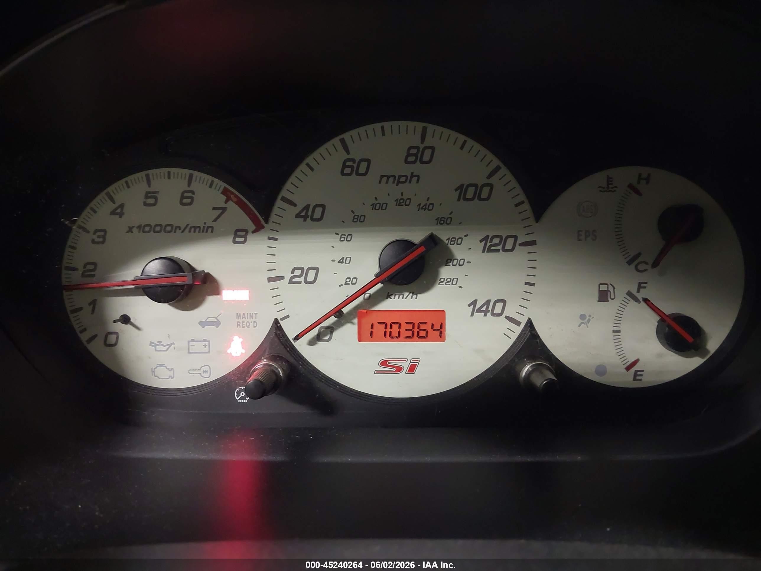 2004 Honda Civic Si Черный vin: SHHEP33504U504368