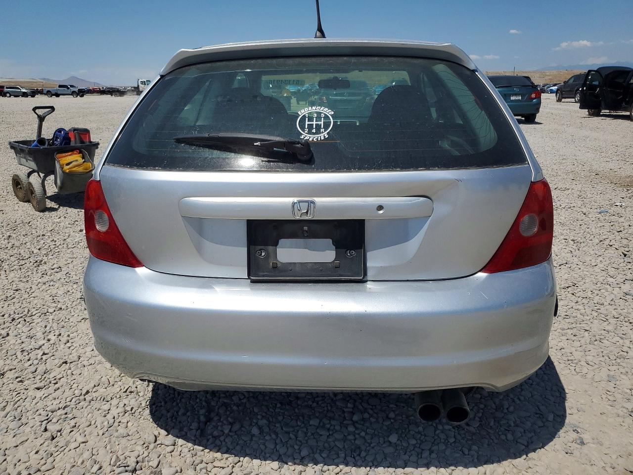 2003 Honda Civic Si Silver vin: SHHEP33523U404111