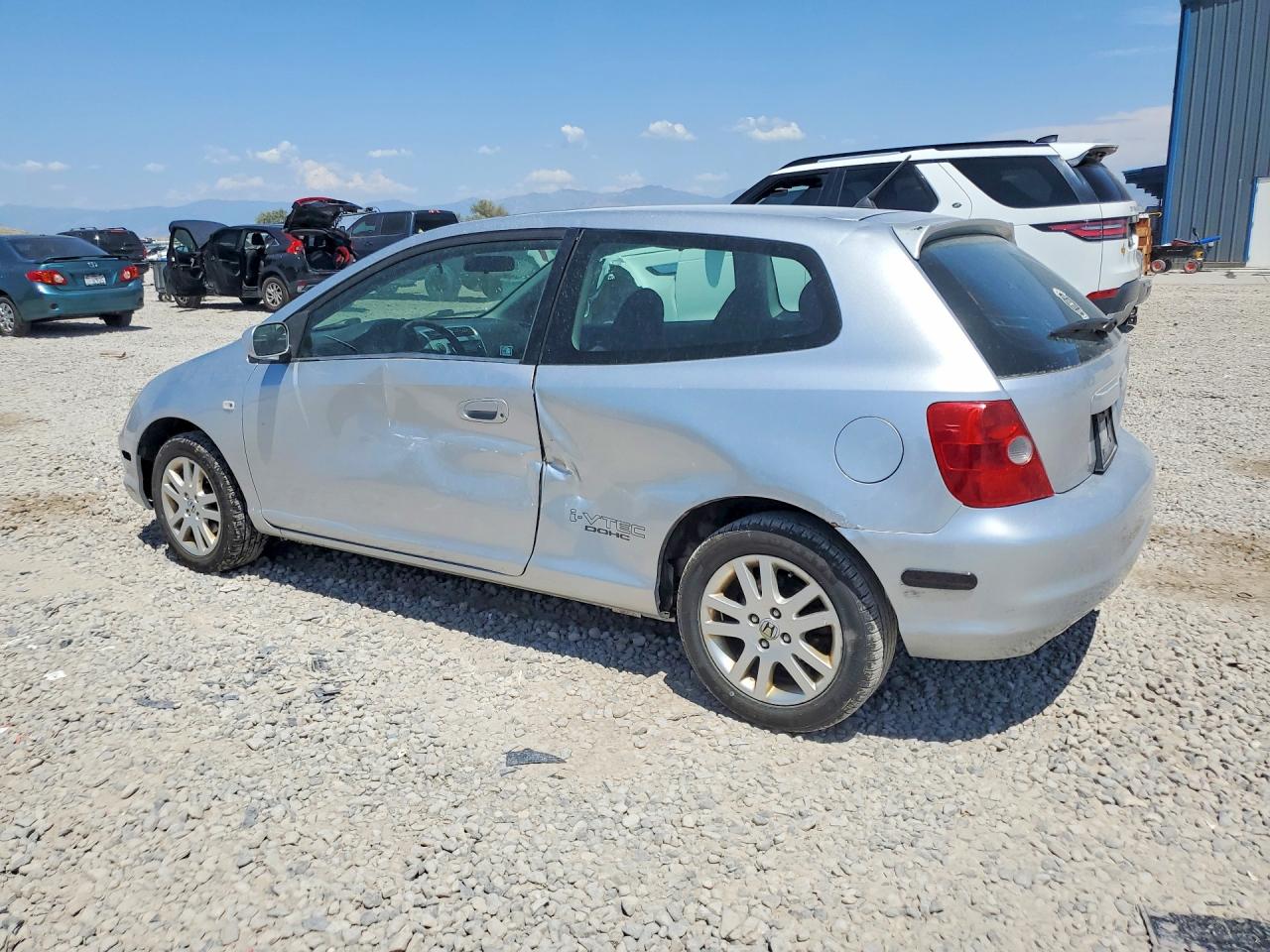 2003 Honda Civic Si Silver vin: SHHEP33523U404111