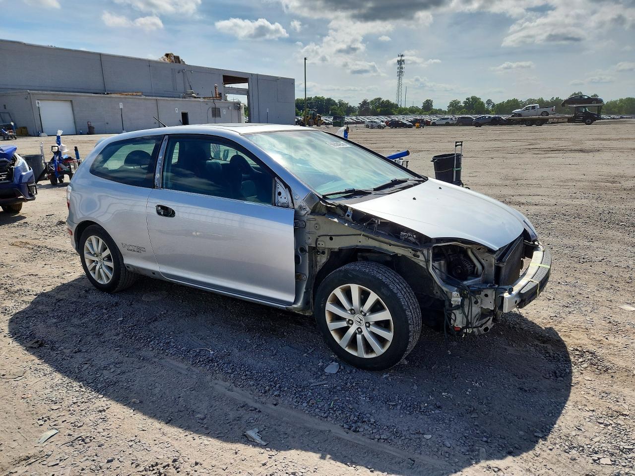 2005 Honda Civic Si Silver vin: SHHEP33525U500601