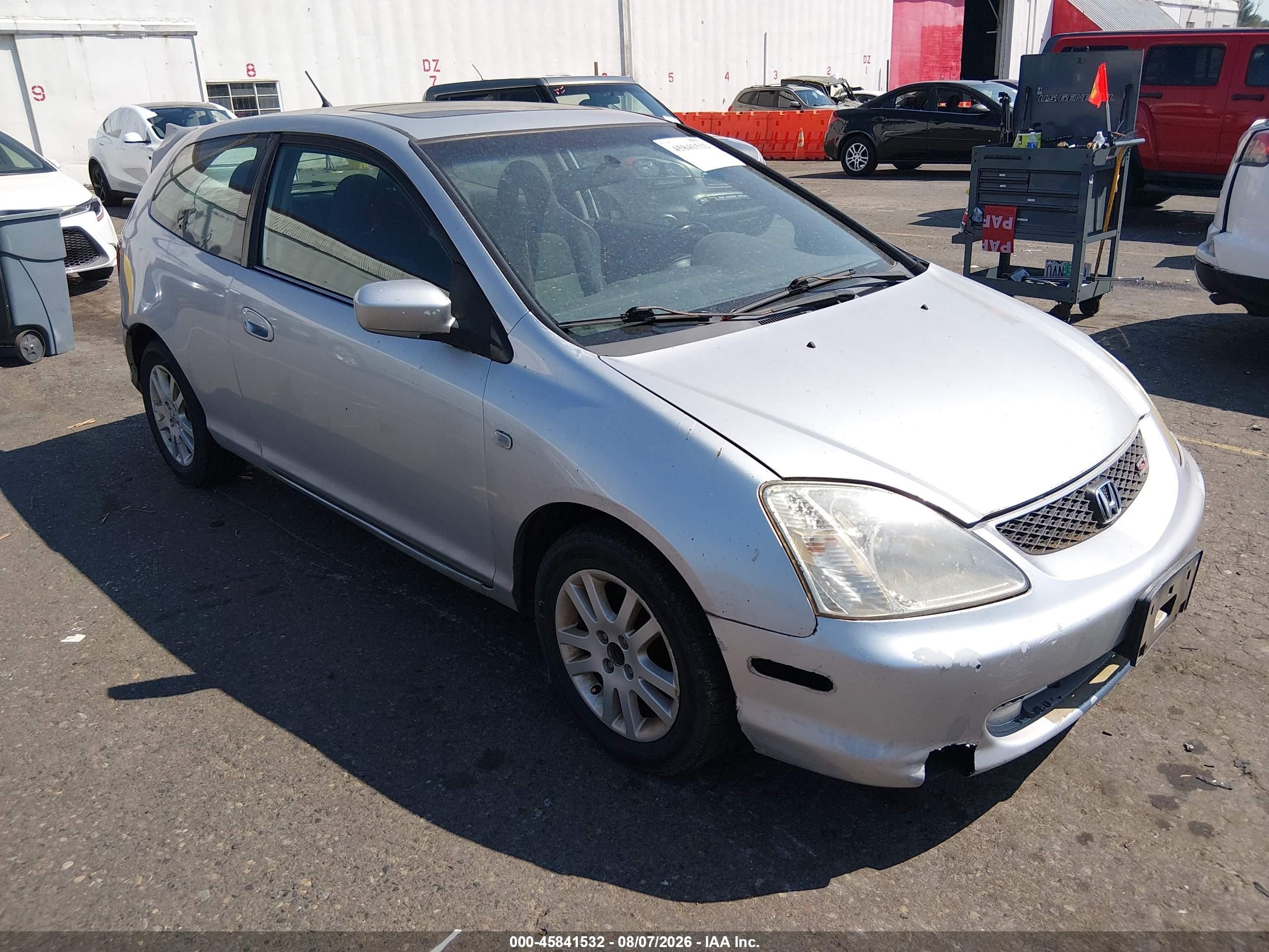 2002 Honda Civic Si Silver vin: SHHEP33532U304260