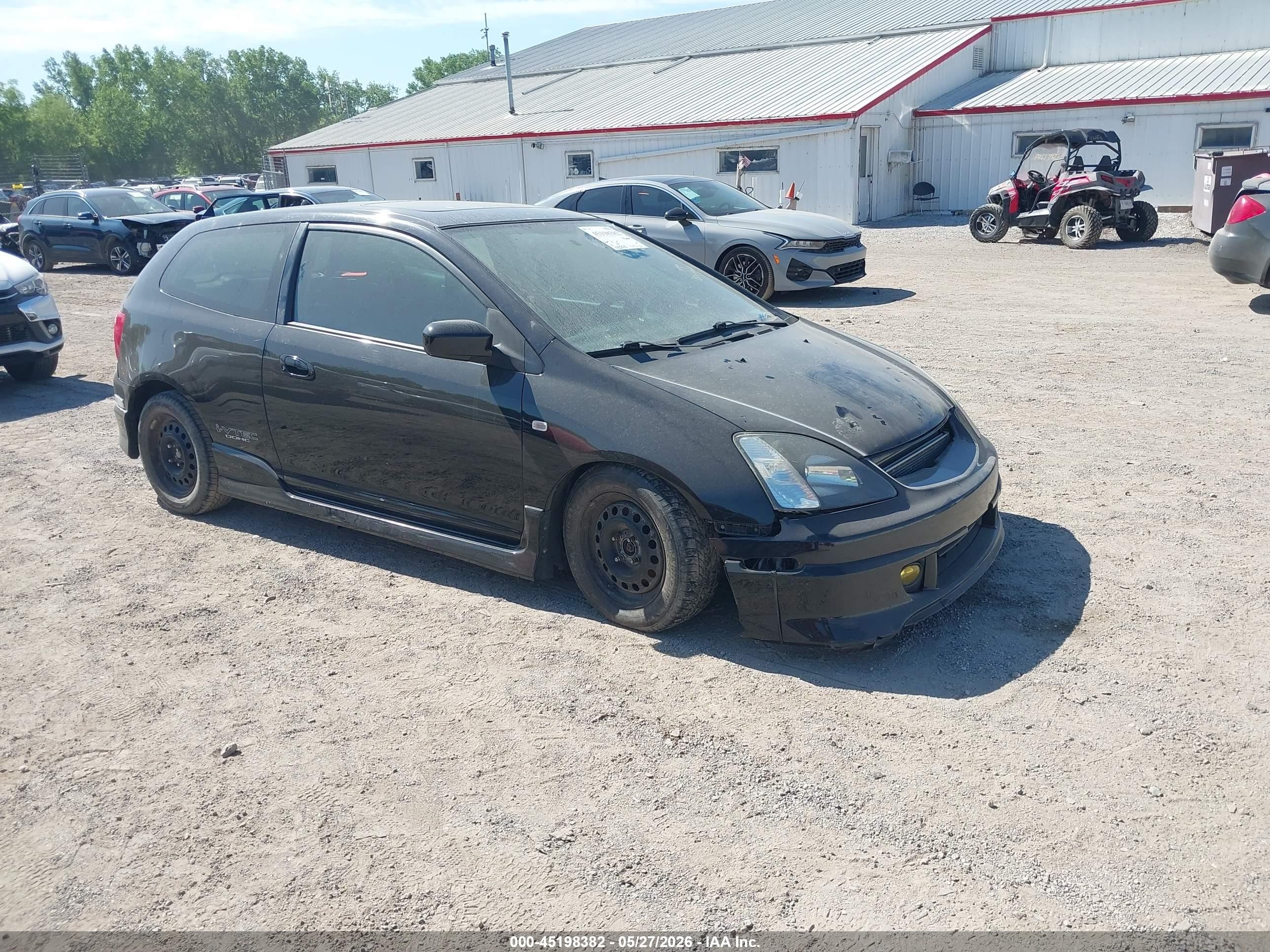 2003 Honda Civic Si Black vin: SHHEP33543U401663