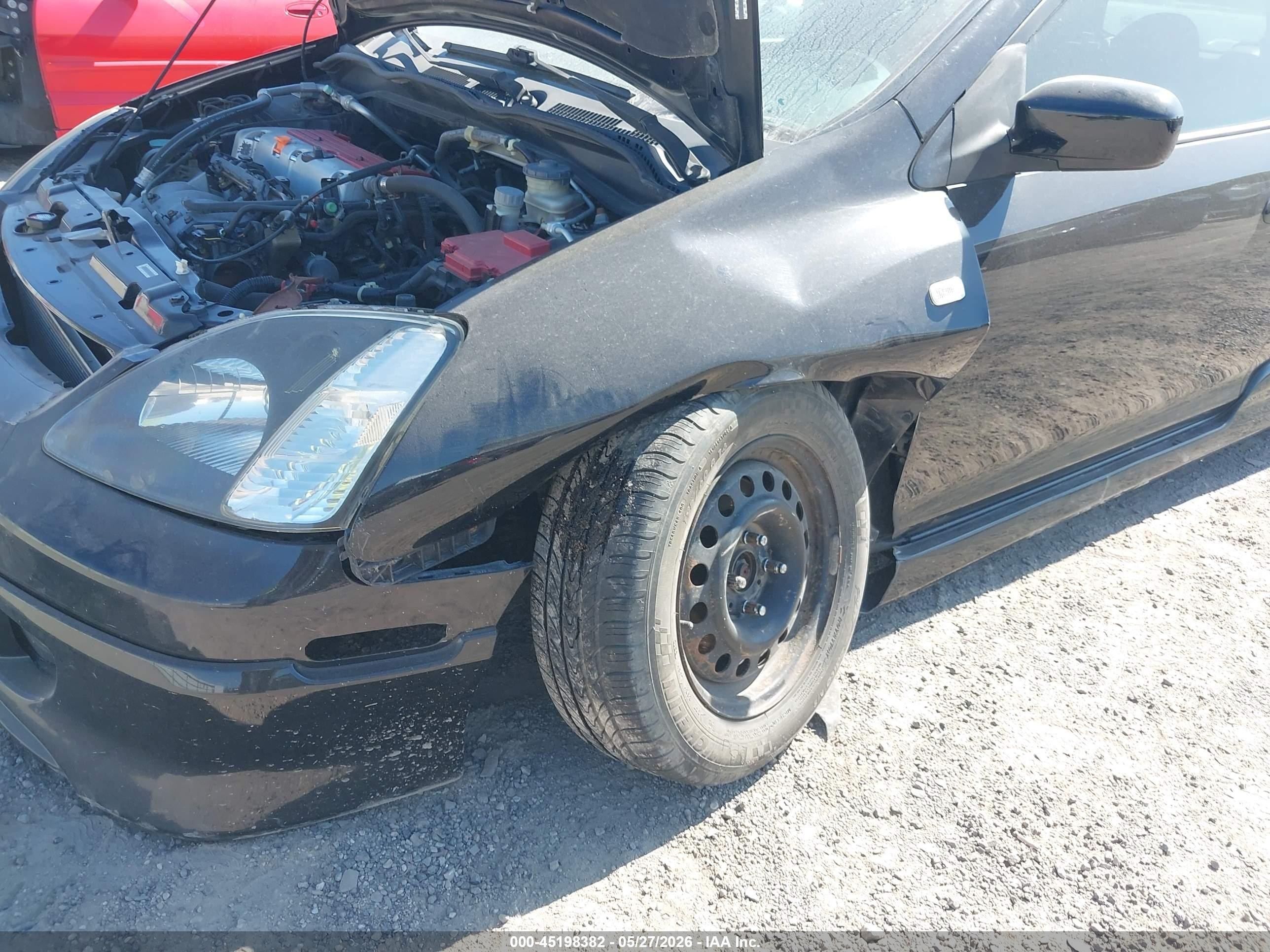 2003 Honda Civic Si Black vin: SHHEP33543U401663