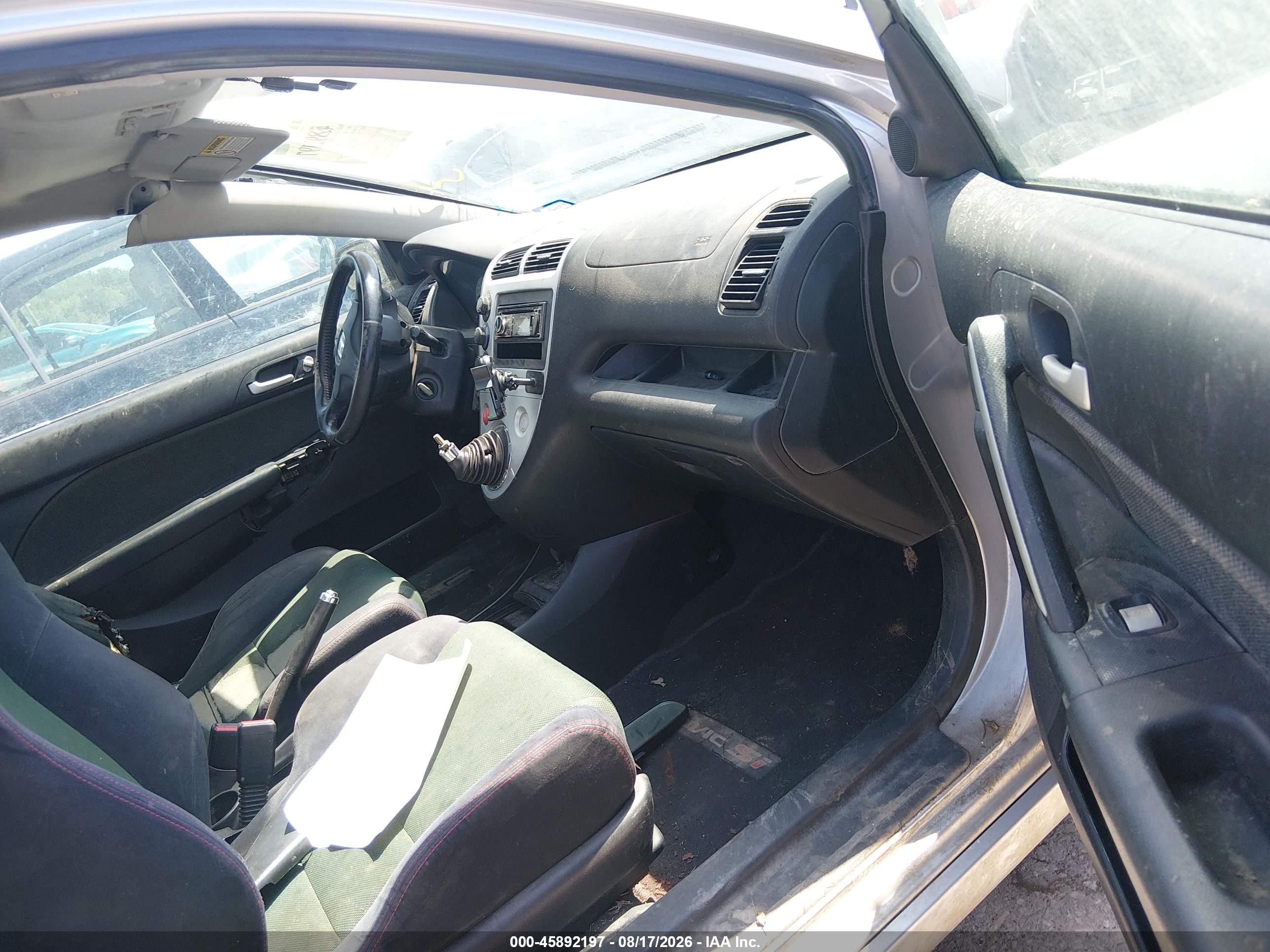 2004 Honda Civic Si Silver vin: SHHEP33544U505457