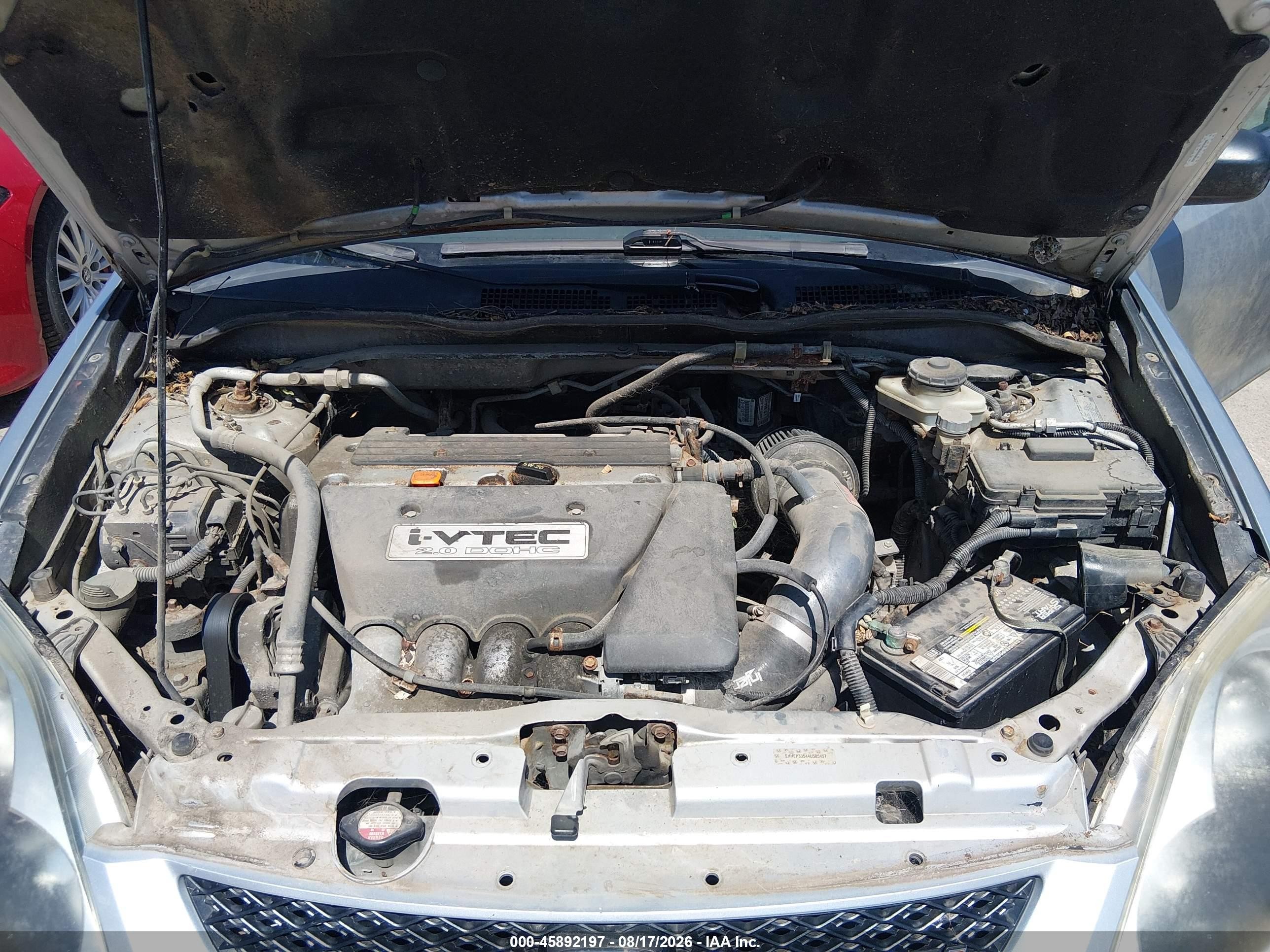 2004 Honda Civic Si Silver vin: SHHEP33544U505457