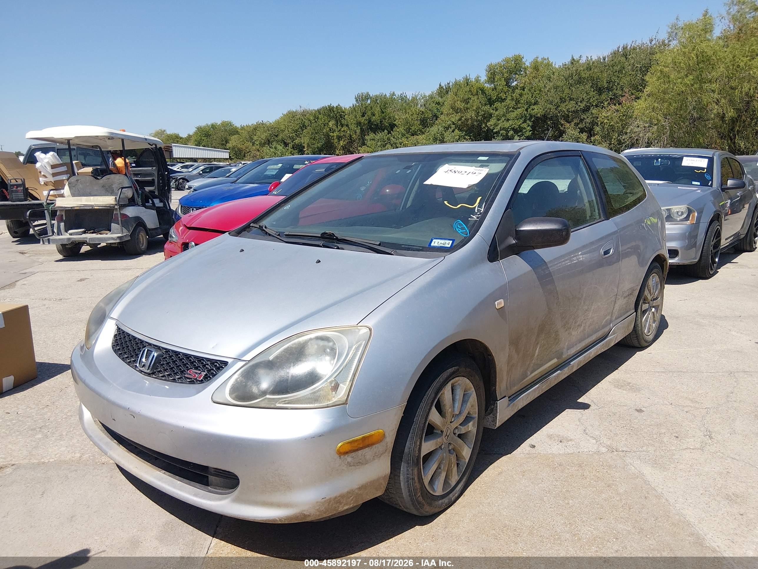 2004 Honda Civic Si Silver vin: SHHEP33544U505457