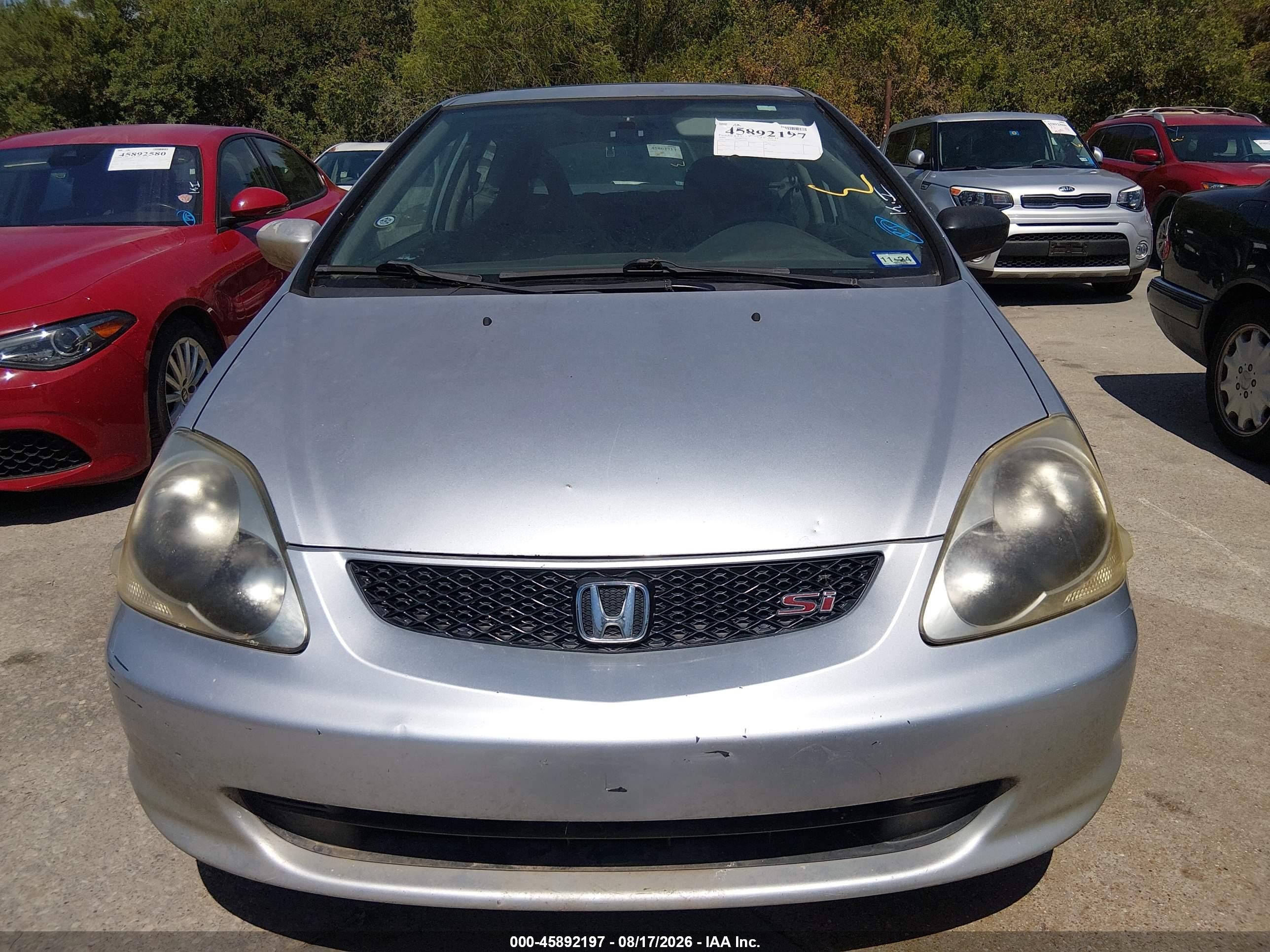 2004 Honda Civic Si Silver vin: SHHEP33544U505457