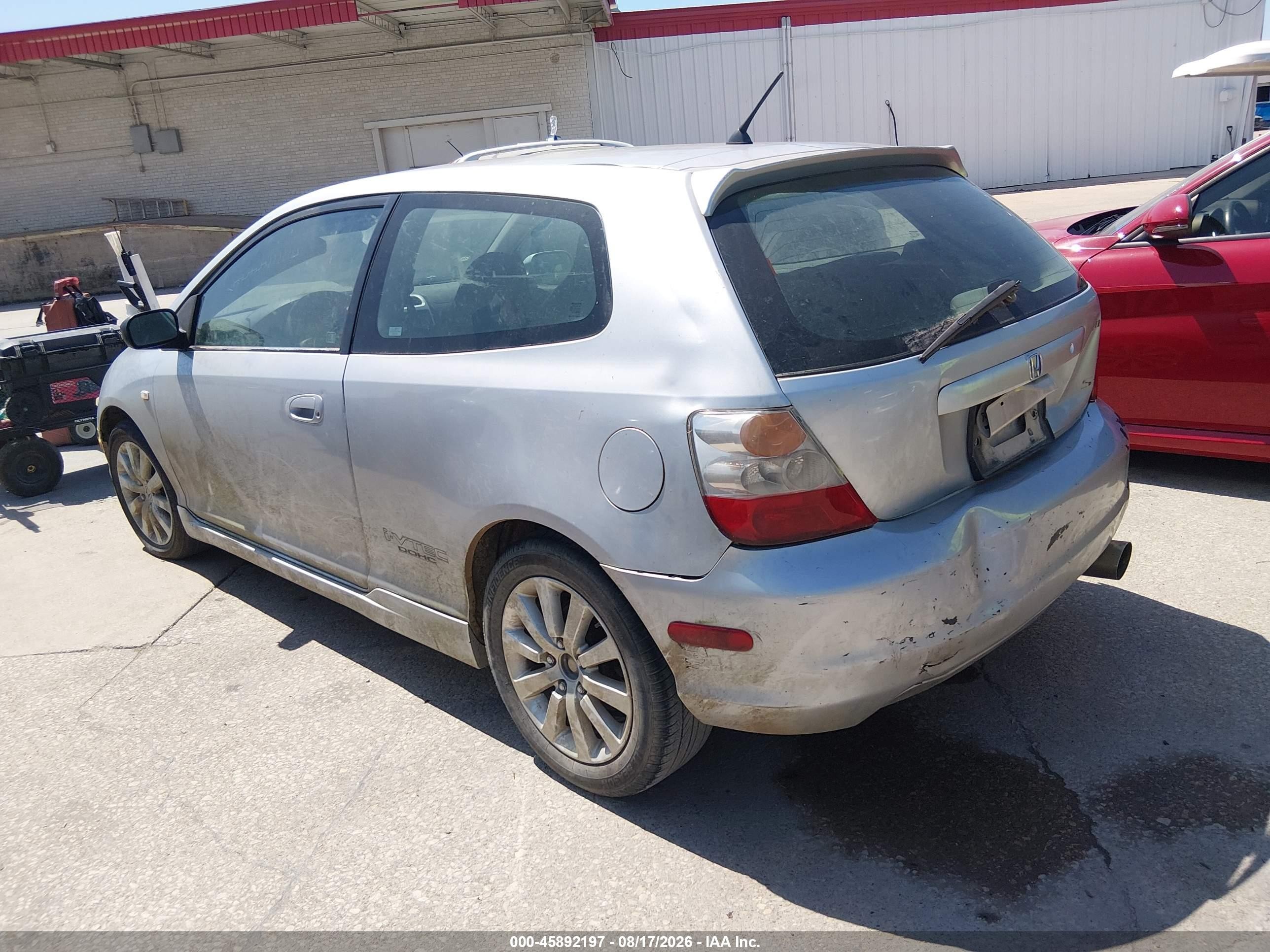 2004 Honda Civic Si Silver vin: SHHEP33544U505457