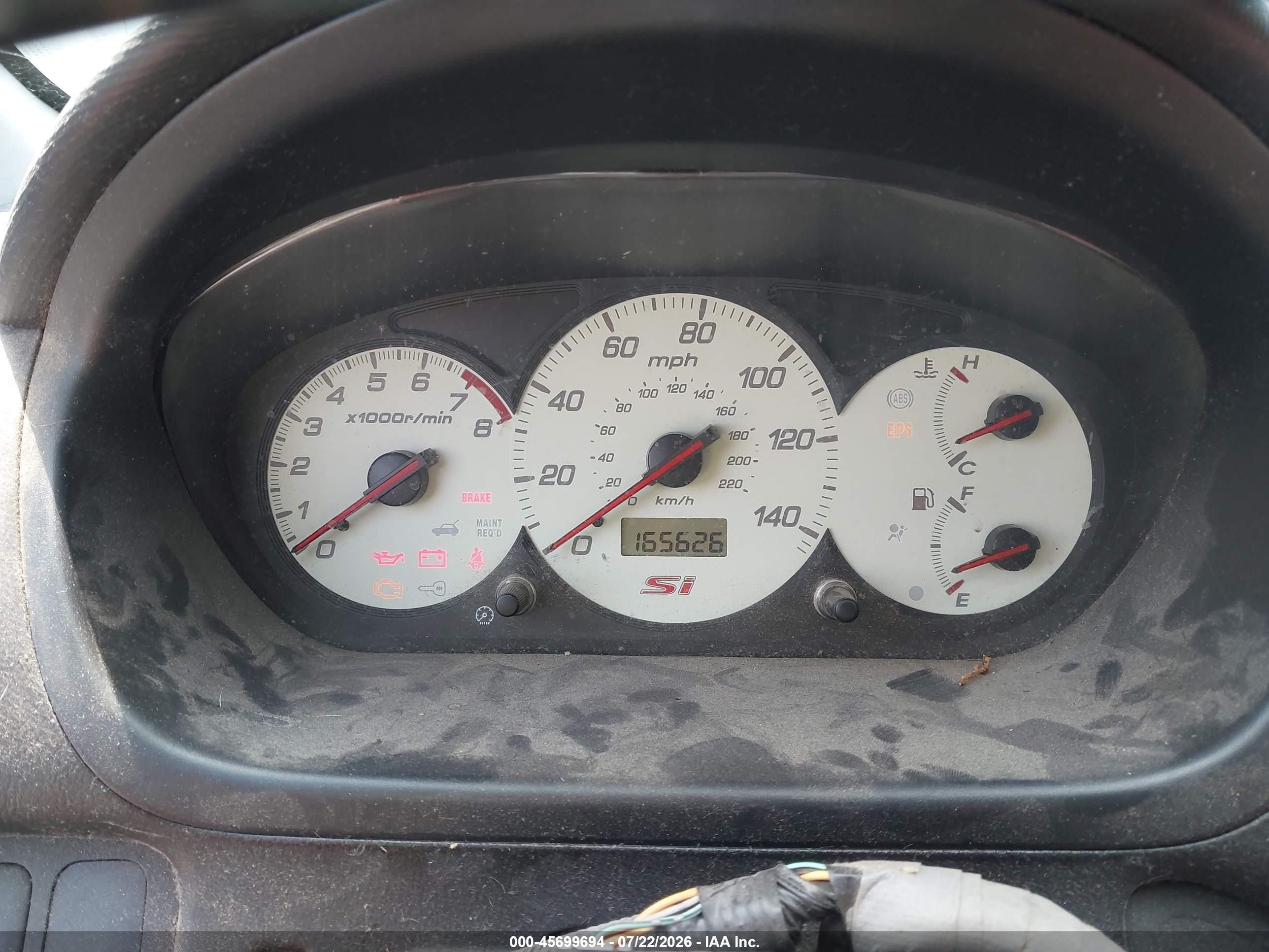 2005 Honda Civic Si Silver vin: SHHEP33545U501037