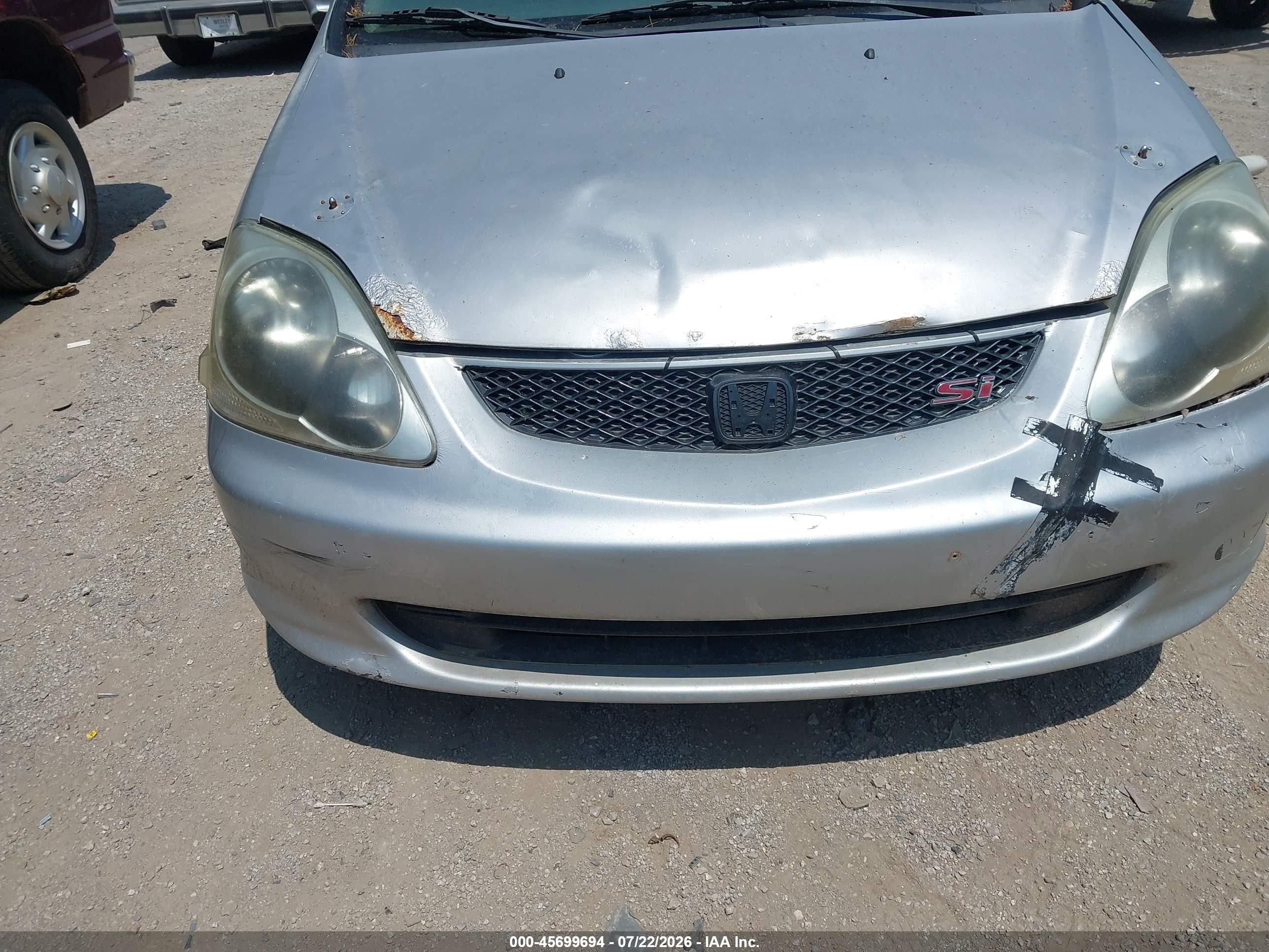 2005 Honda Civic Si Silver vin: SHHEP33545U501037