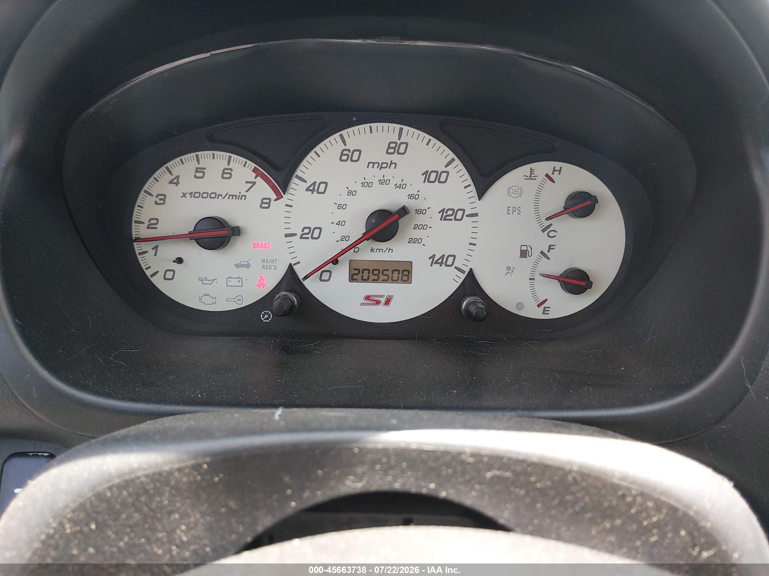 2004 Honda Civic Si Black vin: SHHEP33554U500154