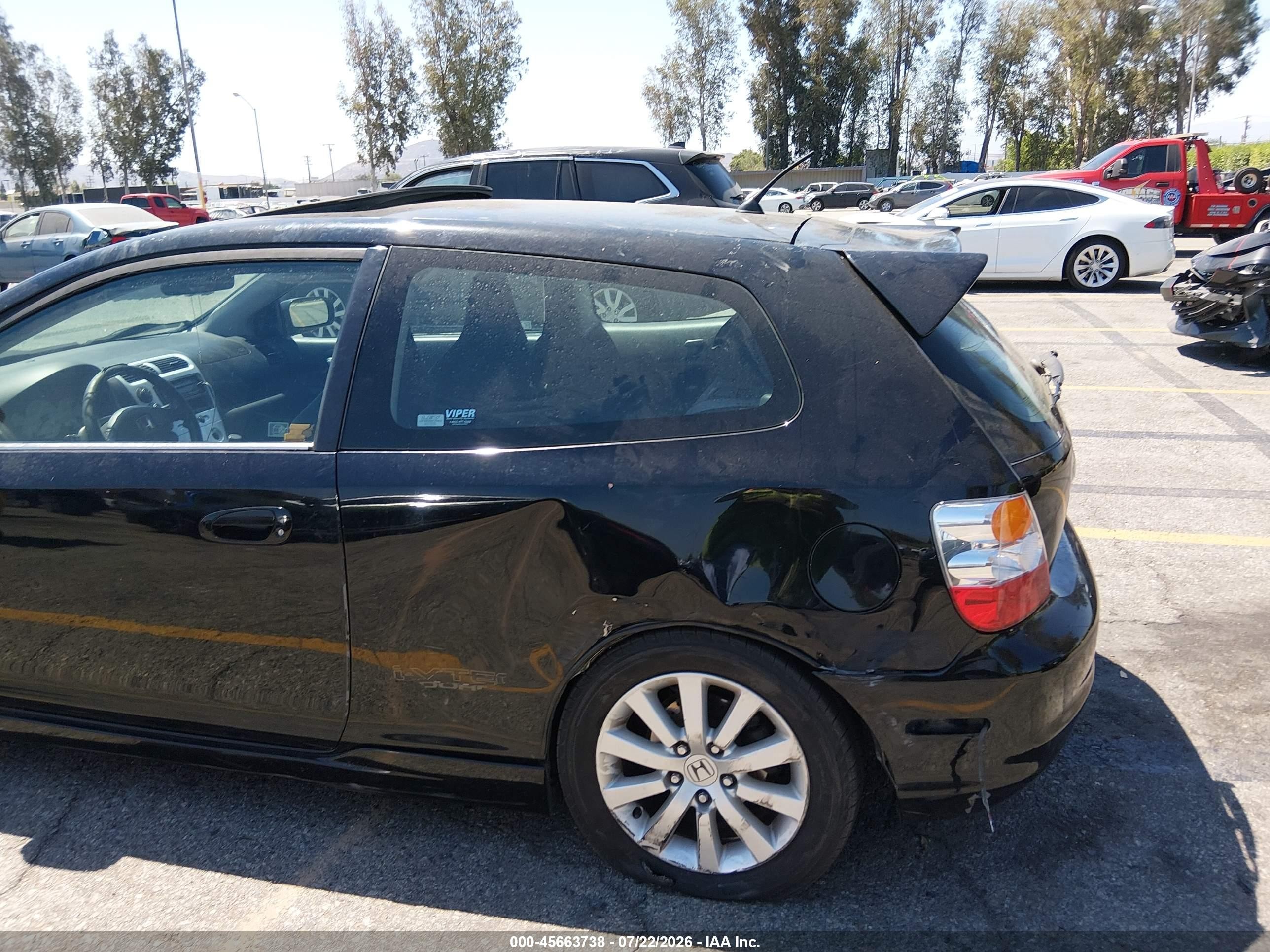 2004 Honda Civic Si Black vin: SHHEP33554U500154