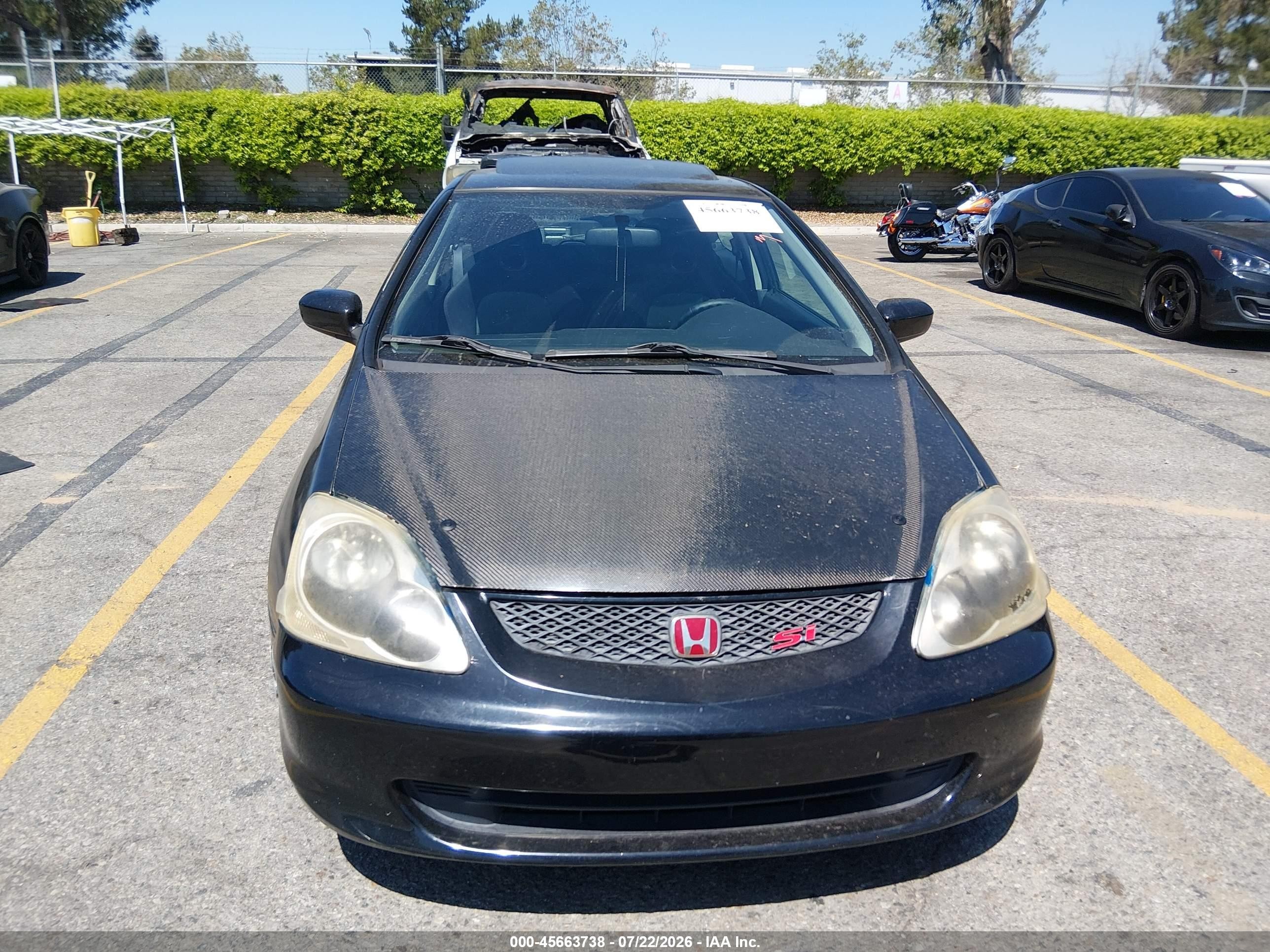 2004 Honda Civic Si Black vin: SHHEP33554U500154