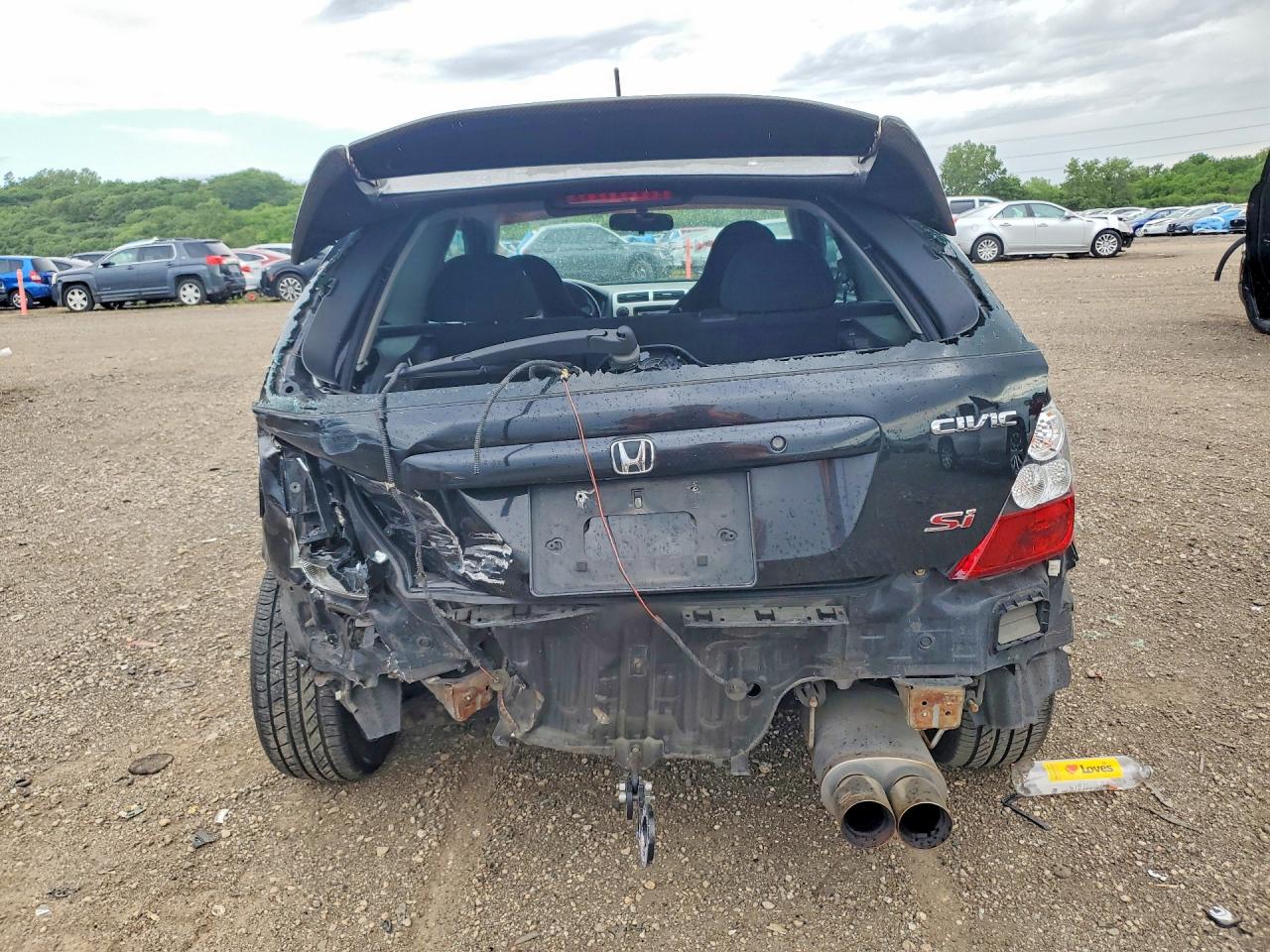 2005 Honda Civic Si Black vin: SHHEP33555U502181