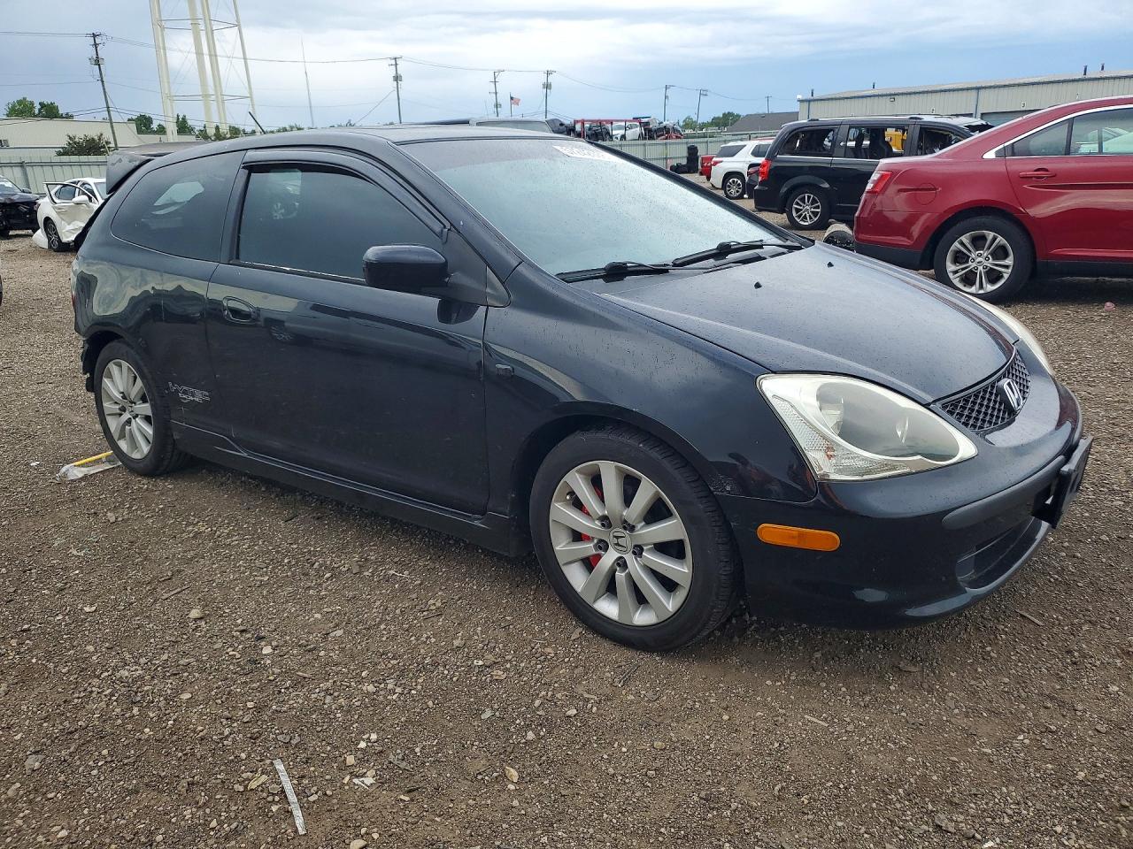 2005 Honda Civic Si Black vin: SHHEP33555U502181