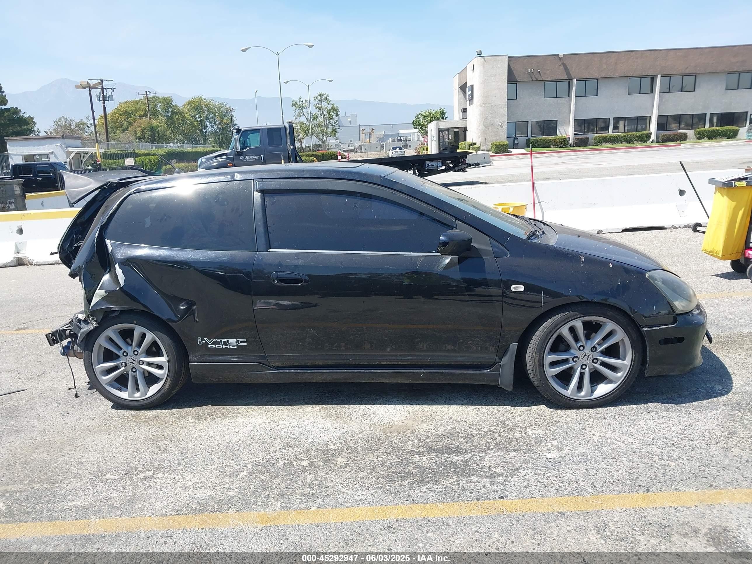 2004 Honda Civic Si Black vin: SHHEP33574U504755