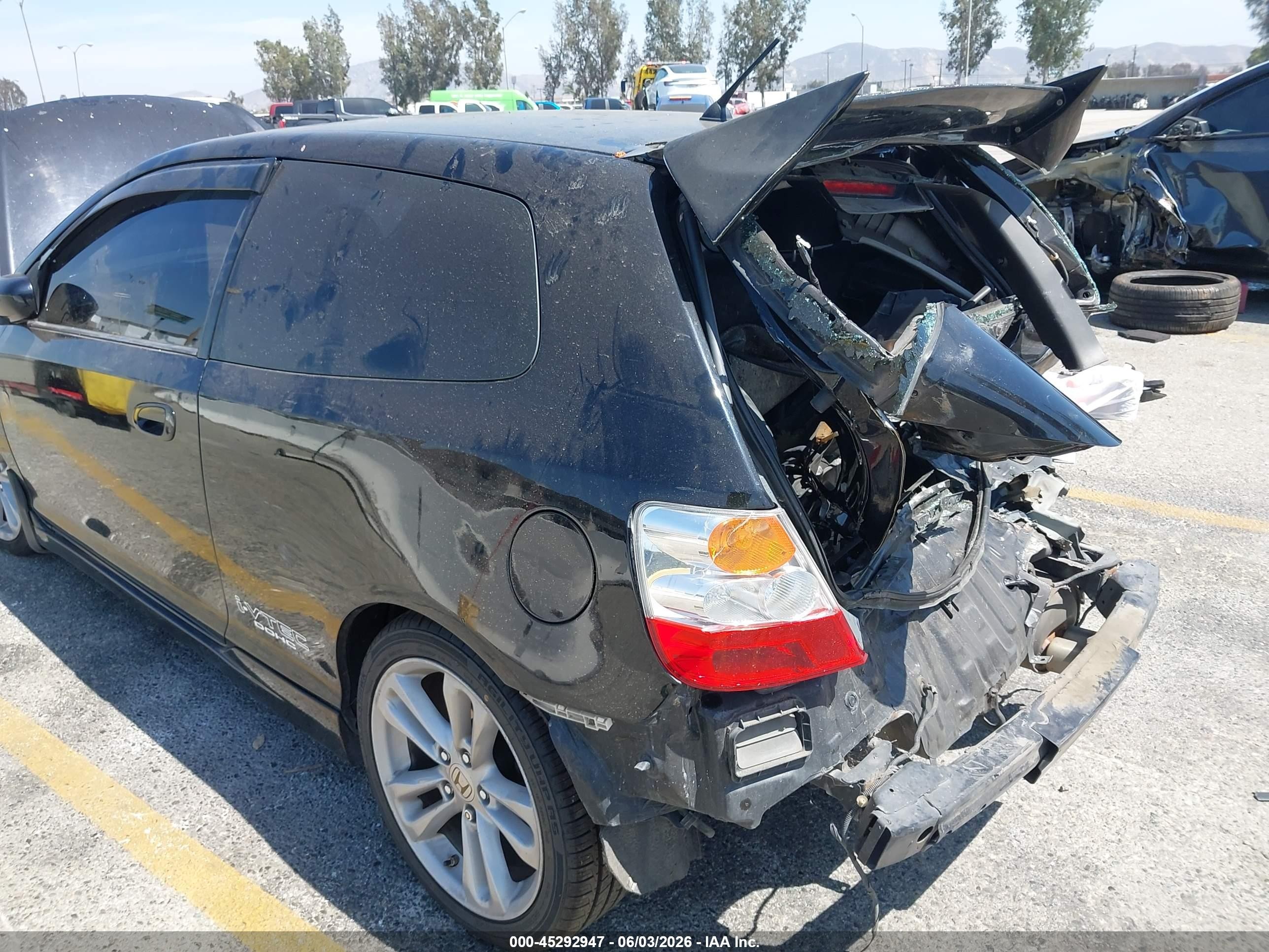 2004 Honda Civic Si Black vin: SHHEP33574U504755