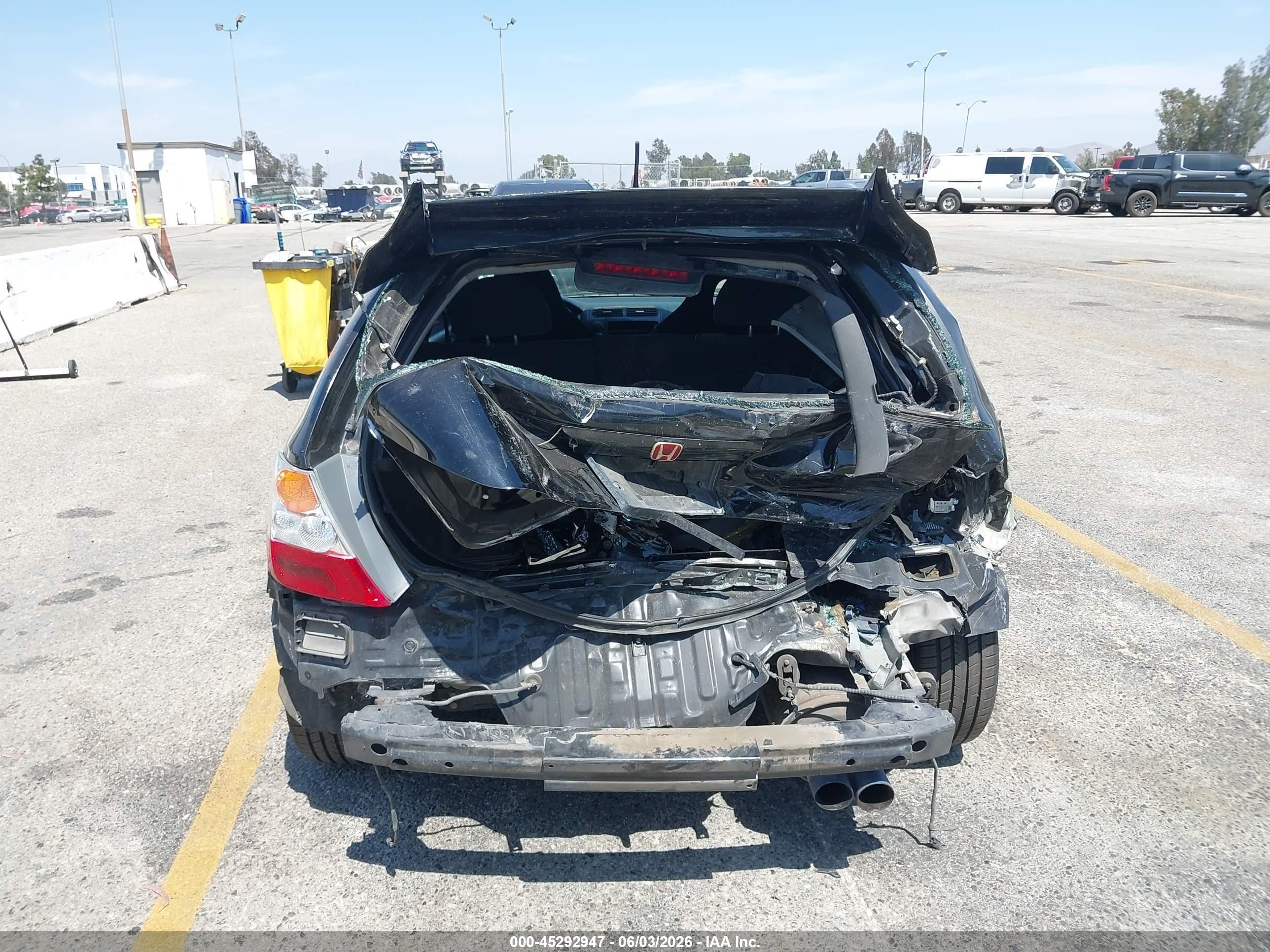 2004 Honda Civic Si Black vin: SHHEP33574U504755