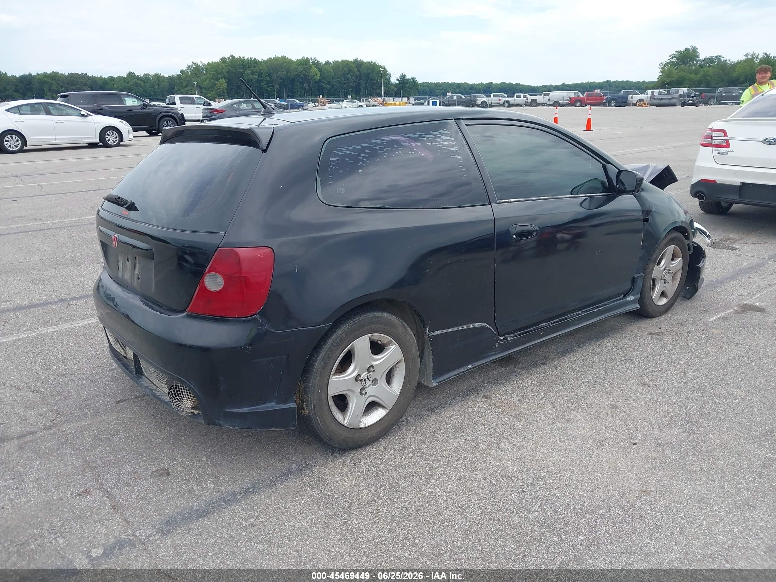 2002 Honda Civic Si Black vin: SHHEP33582U305730