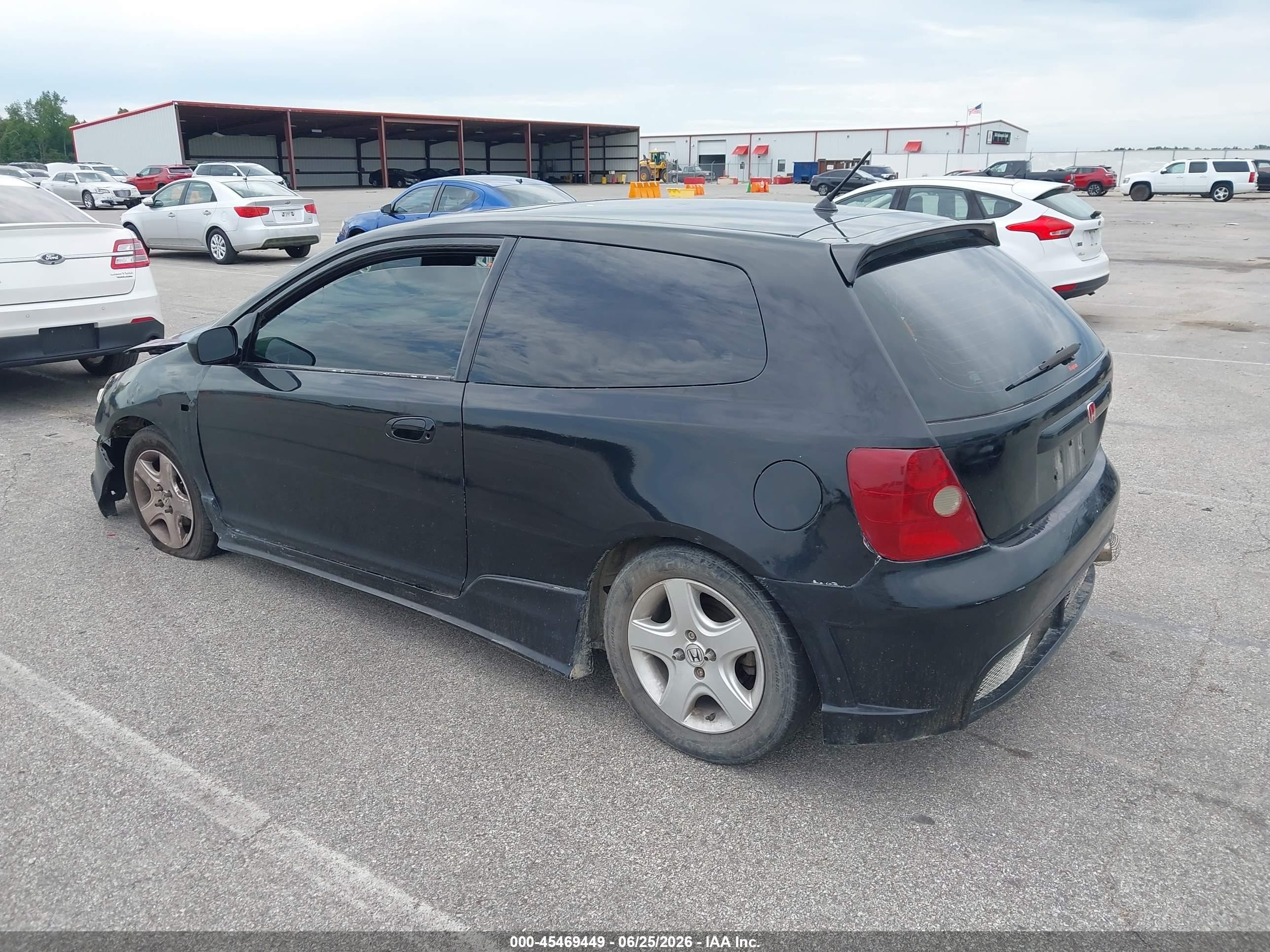 2002 Honda Civic Si Black vin: SHHEP33582U305730