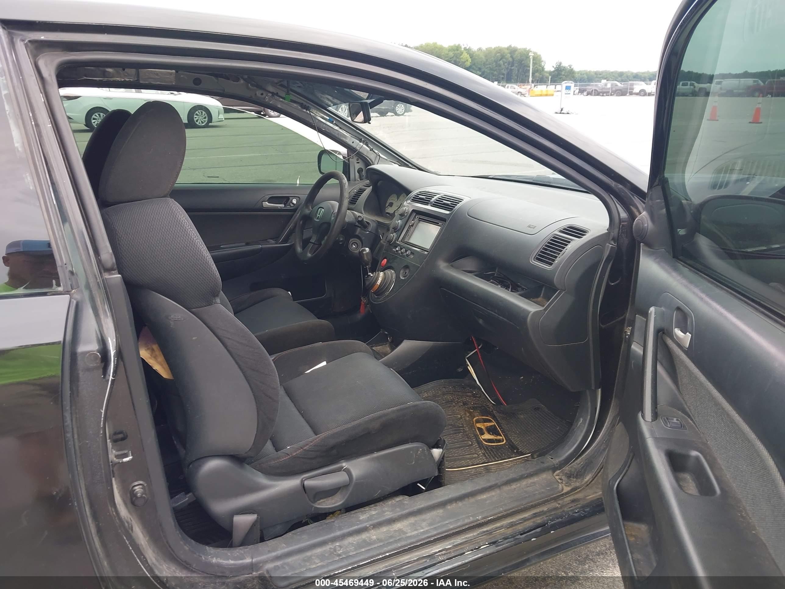 2002 Honda Civic Si Black vin: SHHEP33582U305730