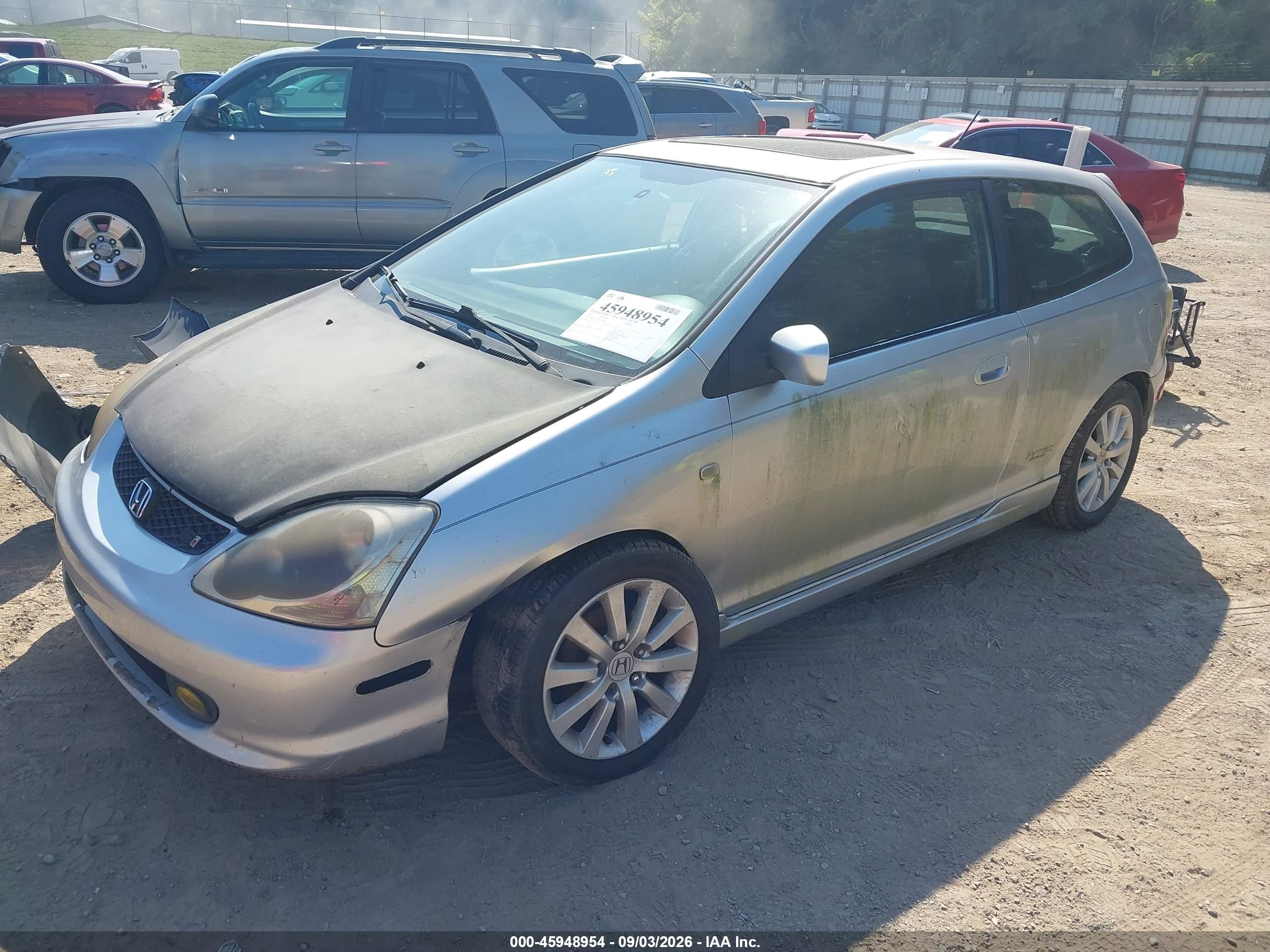 2005 Honda Civic Si Silver vin: SHHEP335X5U500877