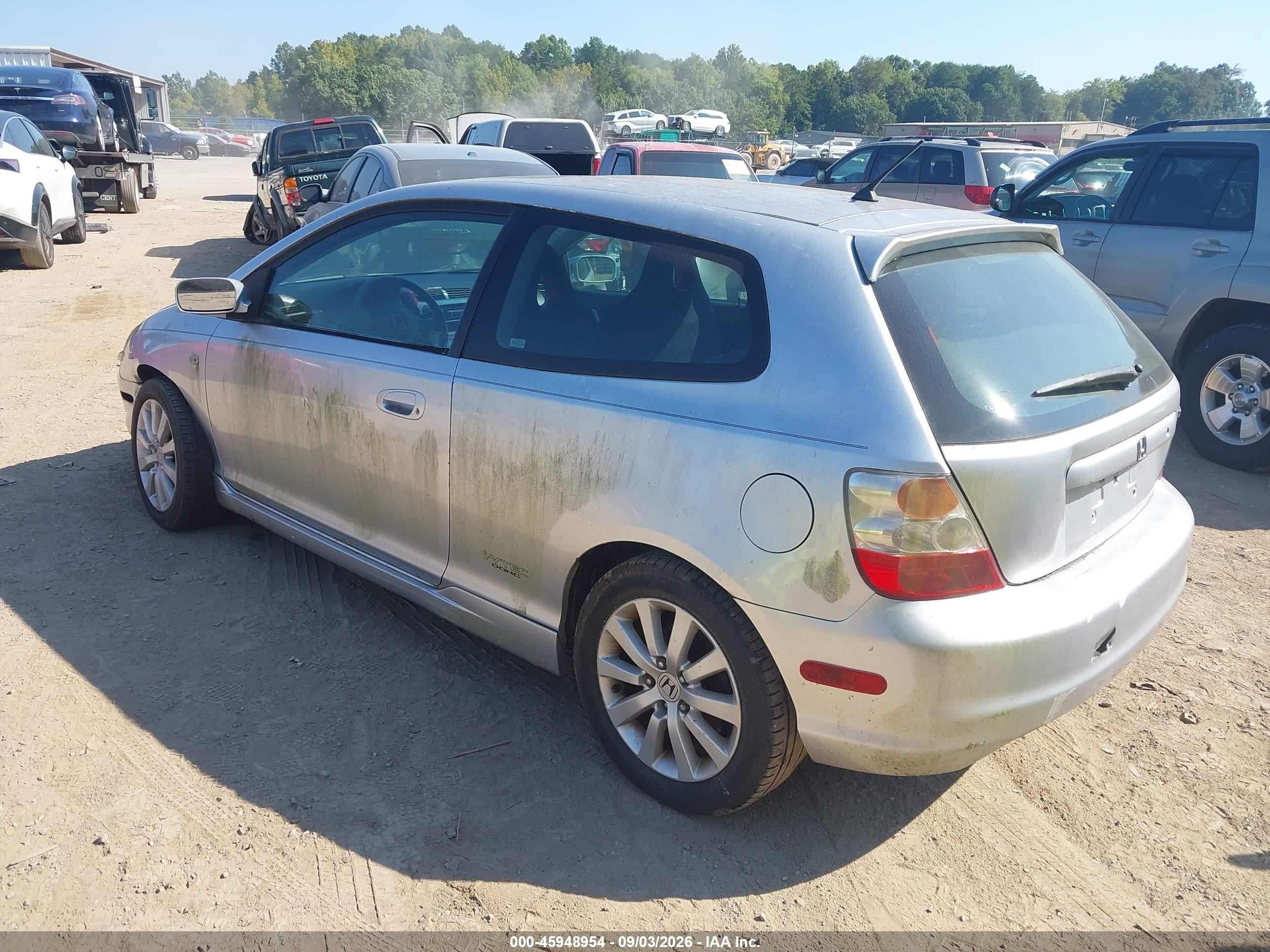 2005 Honda Civic Si Silver vin: SHHEP335X5U500877