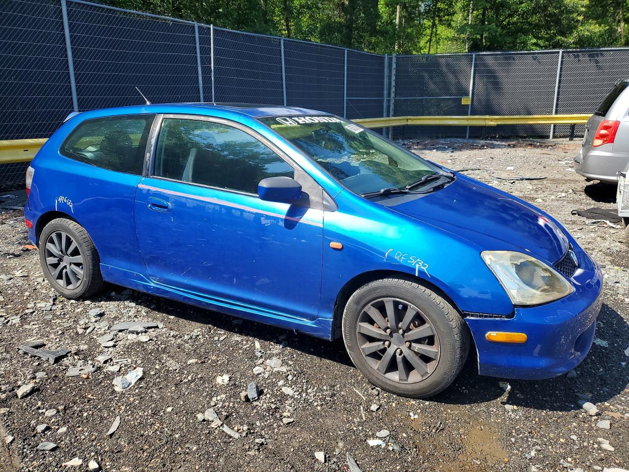 2004 Honda Civic Si Blue vin: SHHEP33654U504360