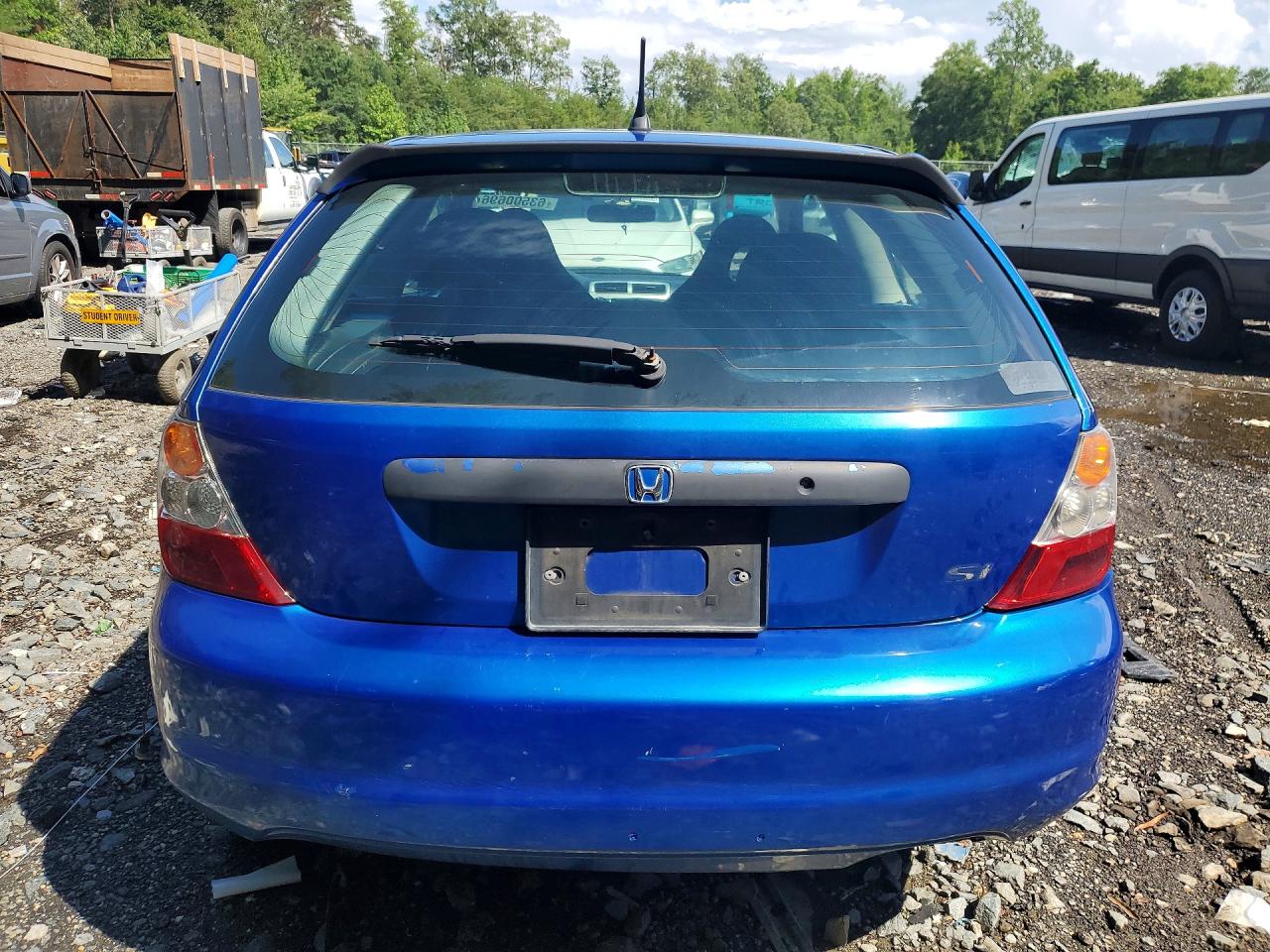 2004 Honda Civic Si Blue vin: SHHEP33654U504360