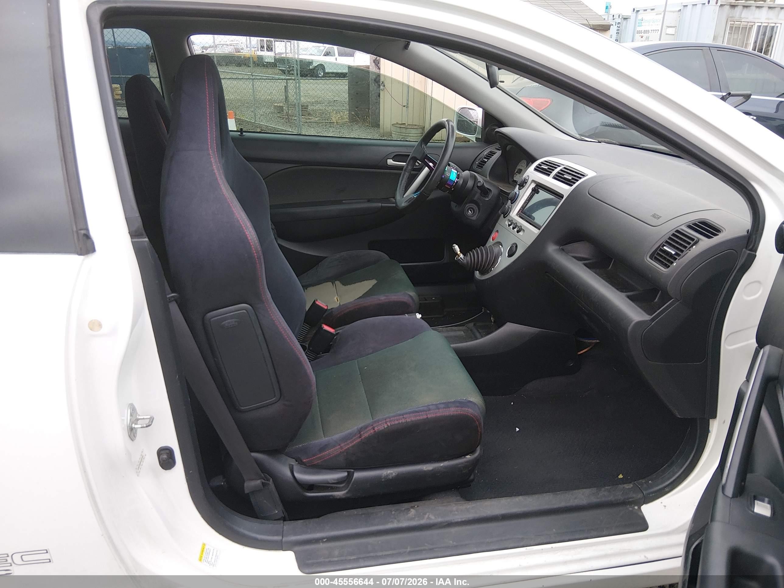 2004 Honda Civic Si White vin: SHHEP33664U501242