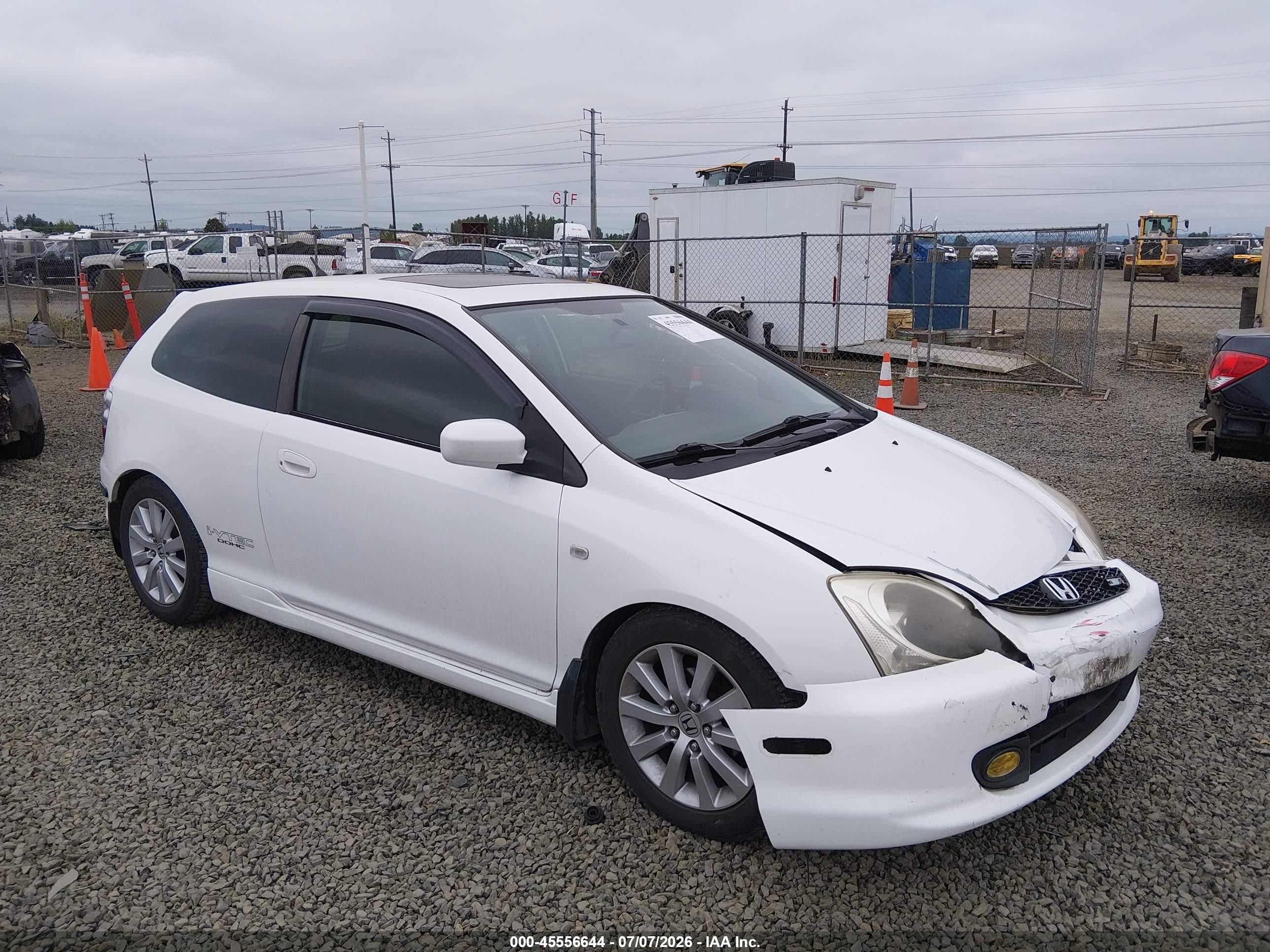 2004 Honda Civic Si White vin: SHHEP33664U501242